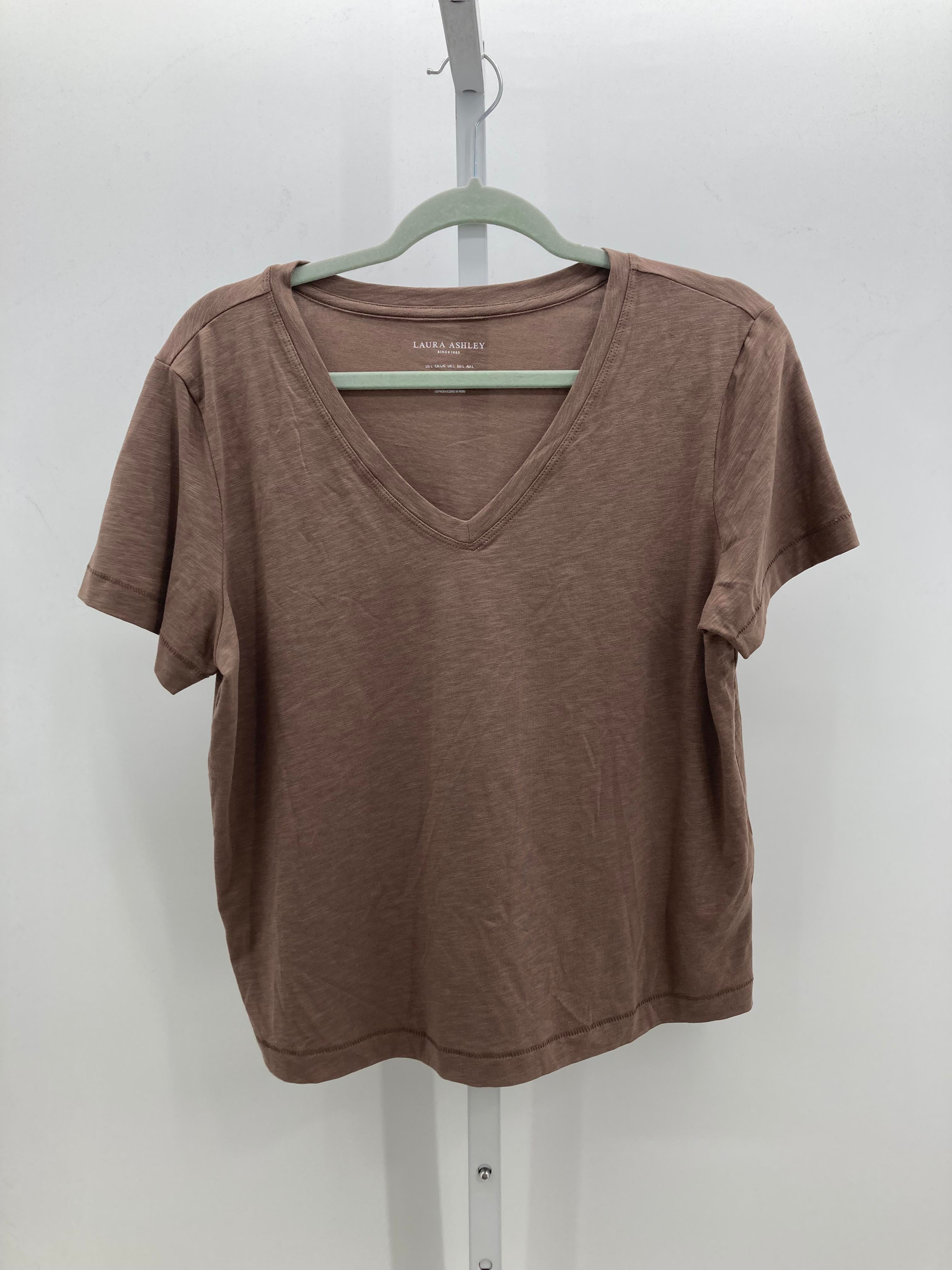 Laura Ashley Size Large Misses Short Sleeve Shirt