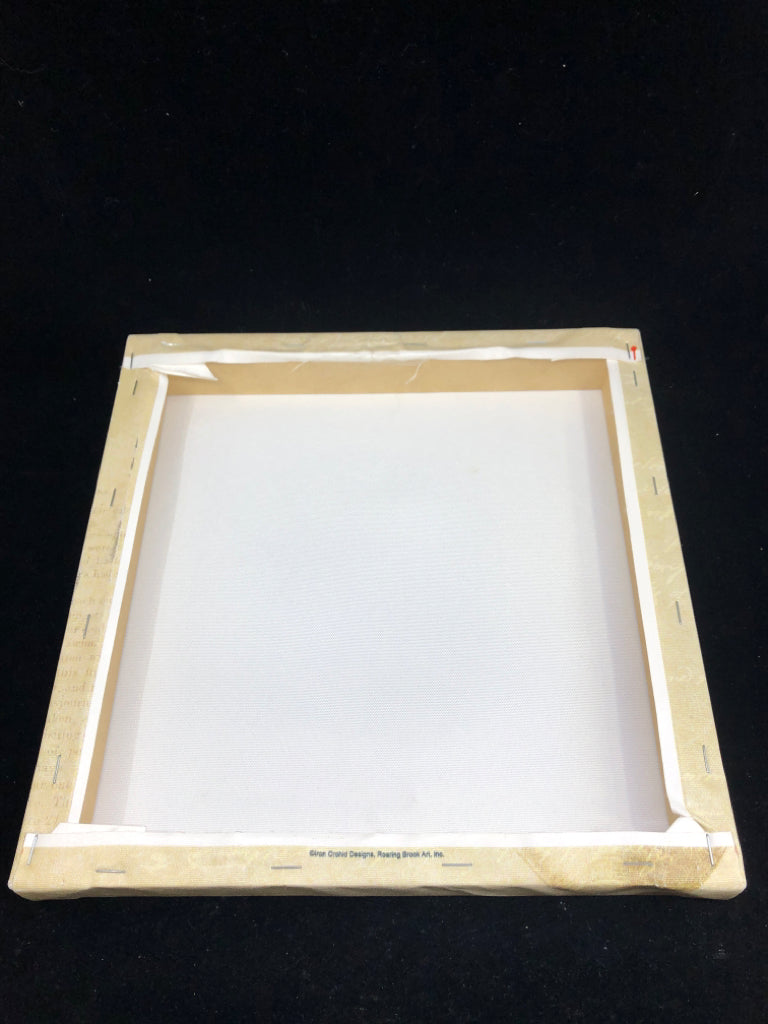 TAN SEA SHELL CANVAS WALL ART.