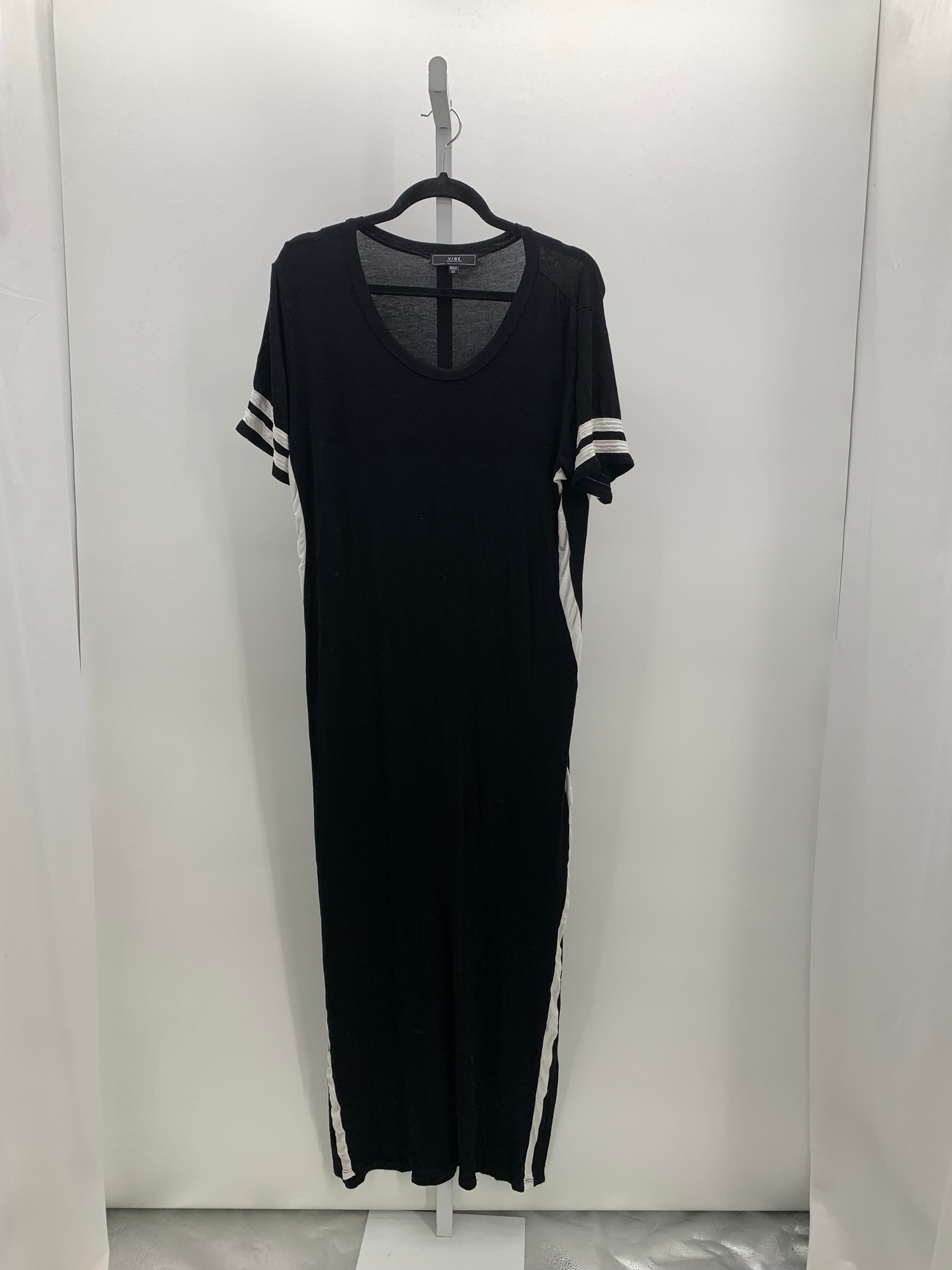Vibe Size 3X Womens Short Sleeve Dress