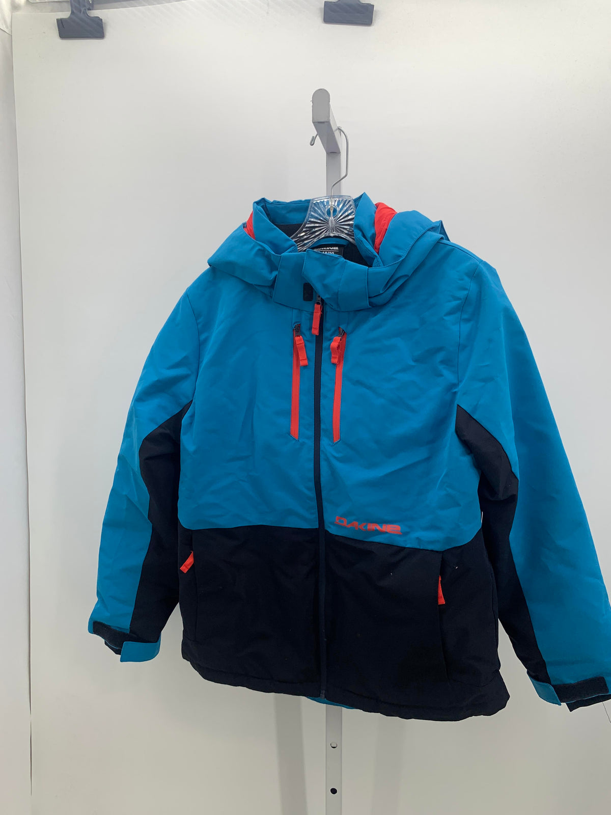 RED BLACK HOODED ZIP.