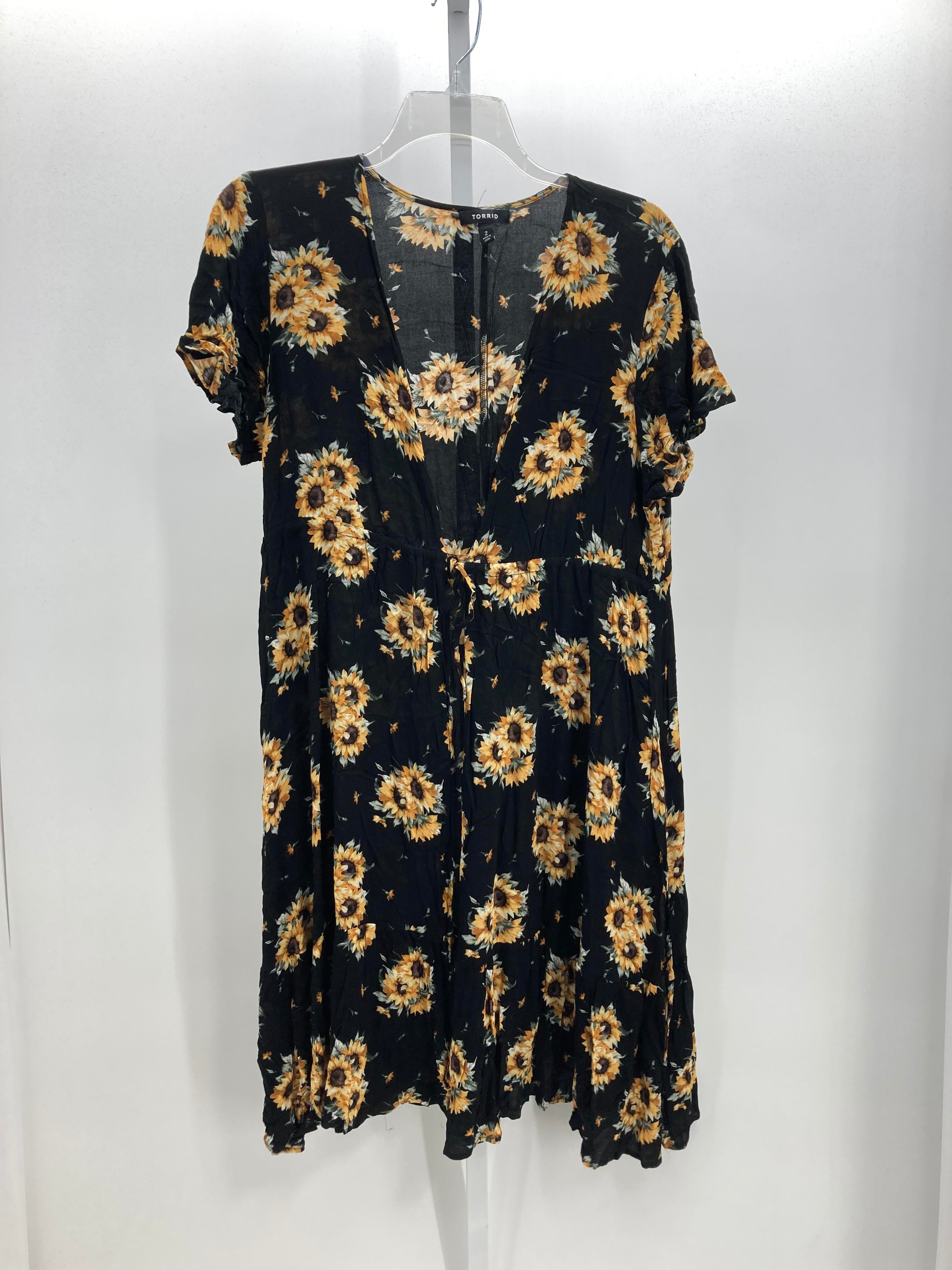 Torrid Size 2X Womens Short Sleeve Dress