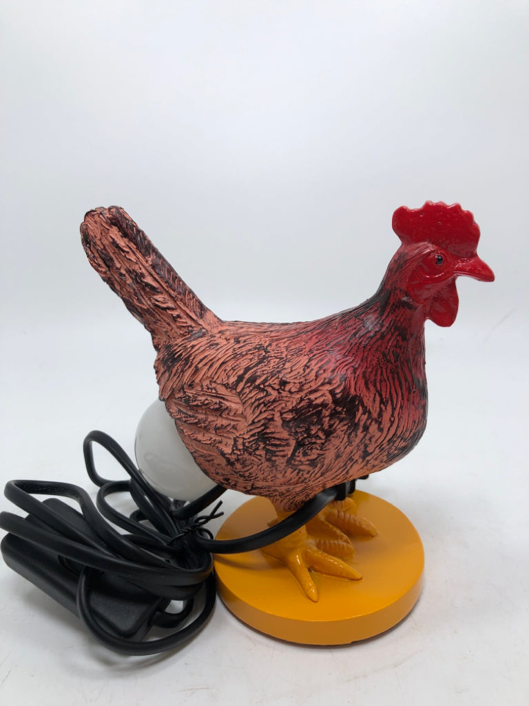CHICKEN LAYING EGG LAMP.