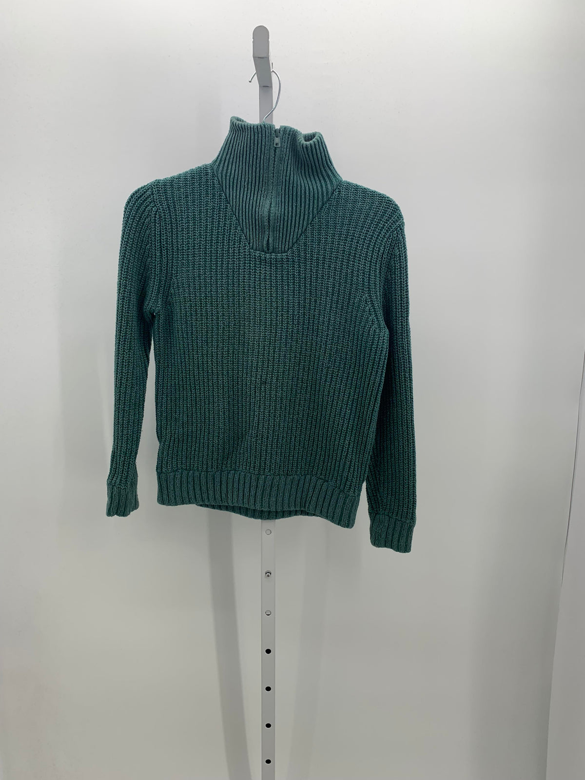 PARTIAL ZIP RIBBED