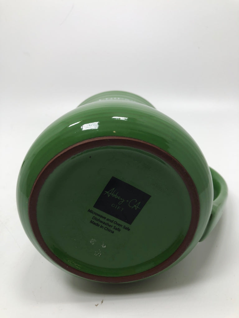 FRIENDSHIP LOYALTY LOVE GREEN MUG.