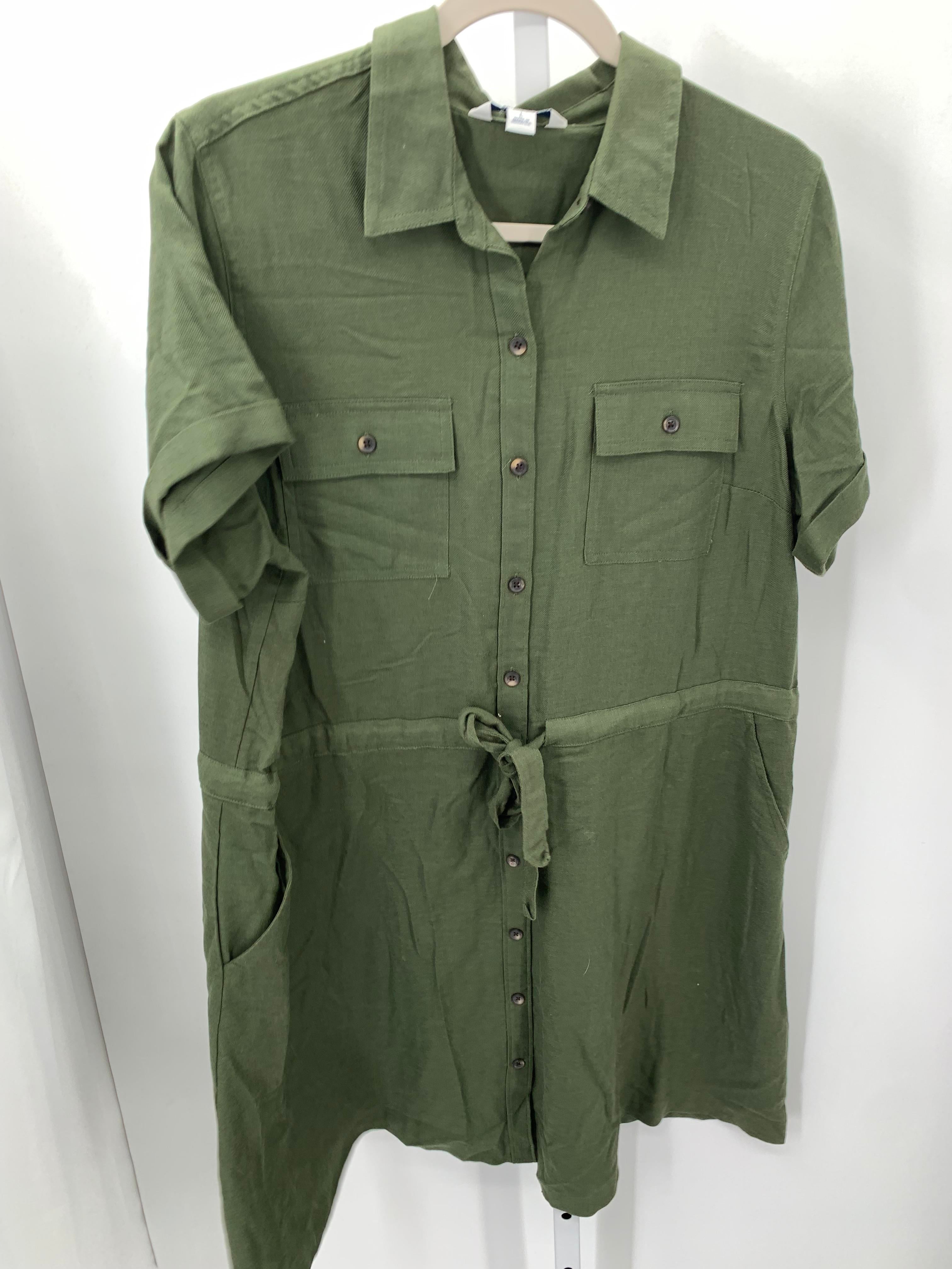Croft & Barrow Size Large Misses Short Sleeve Dress