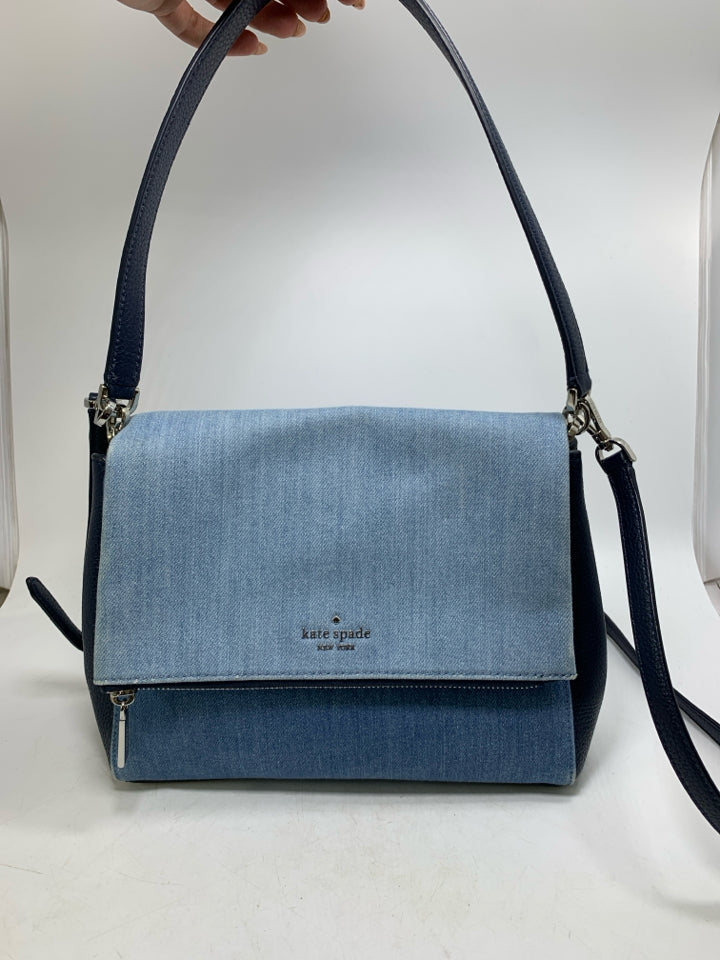 Kate Spade Denim Leila Medium Flap Shoulder Bag
