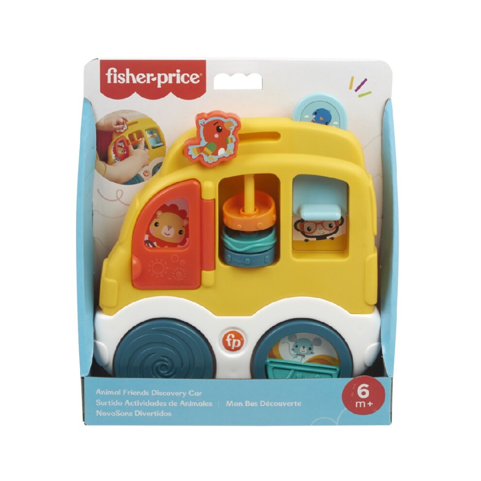 Fisher-Price Animal Friends Discovery Car for Hands on Play -
