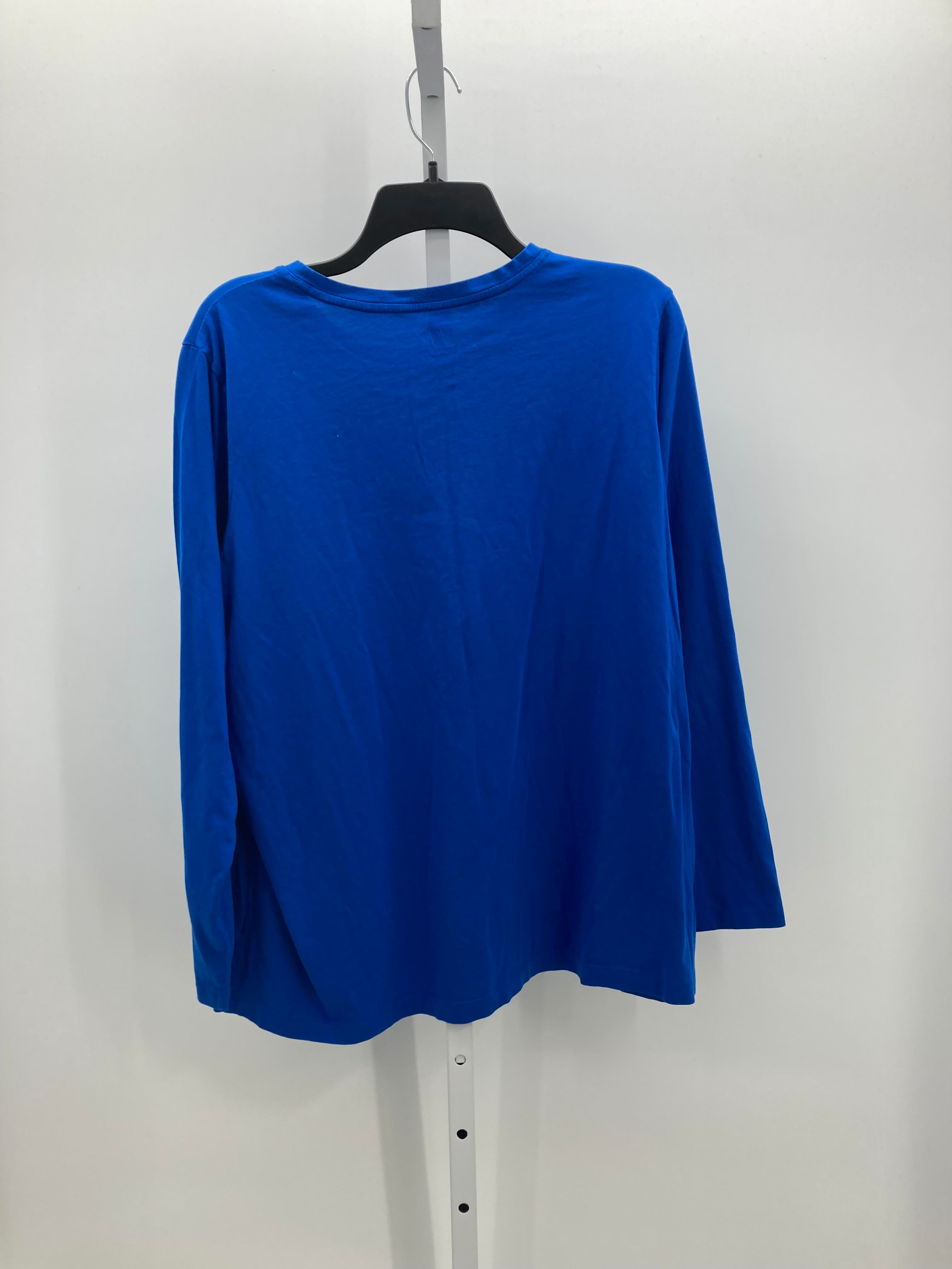 Lands End Size 1X Womens Long Sleeve Shirt