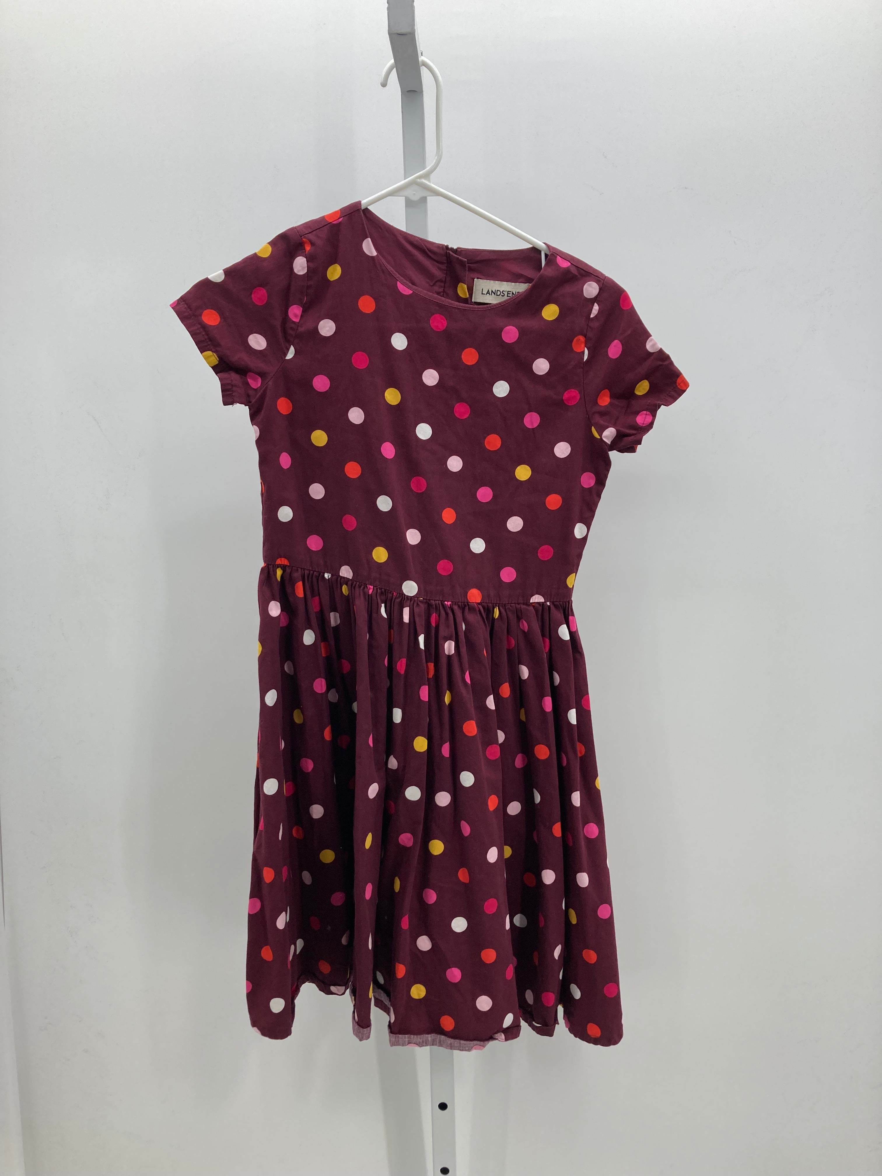 Lands End Size 10 Girls Short Sleeve Dress