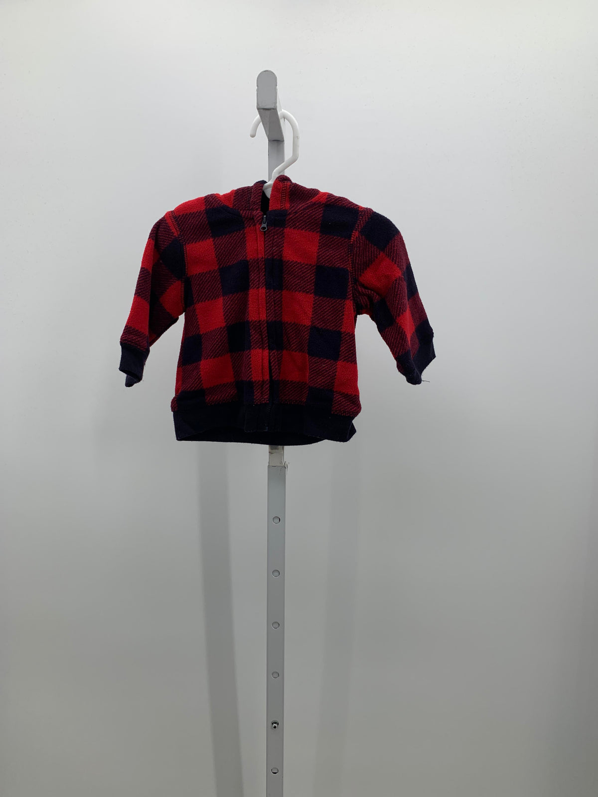 HOODED NAVY PLAID