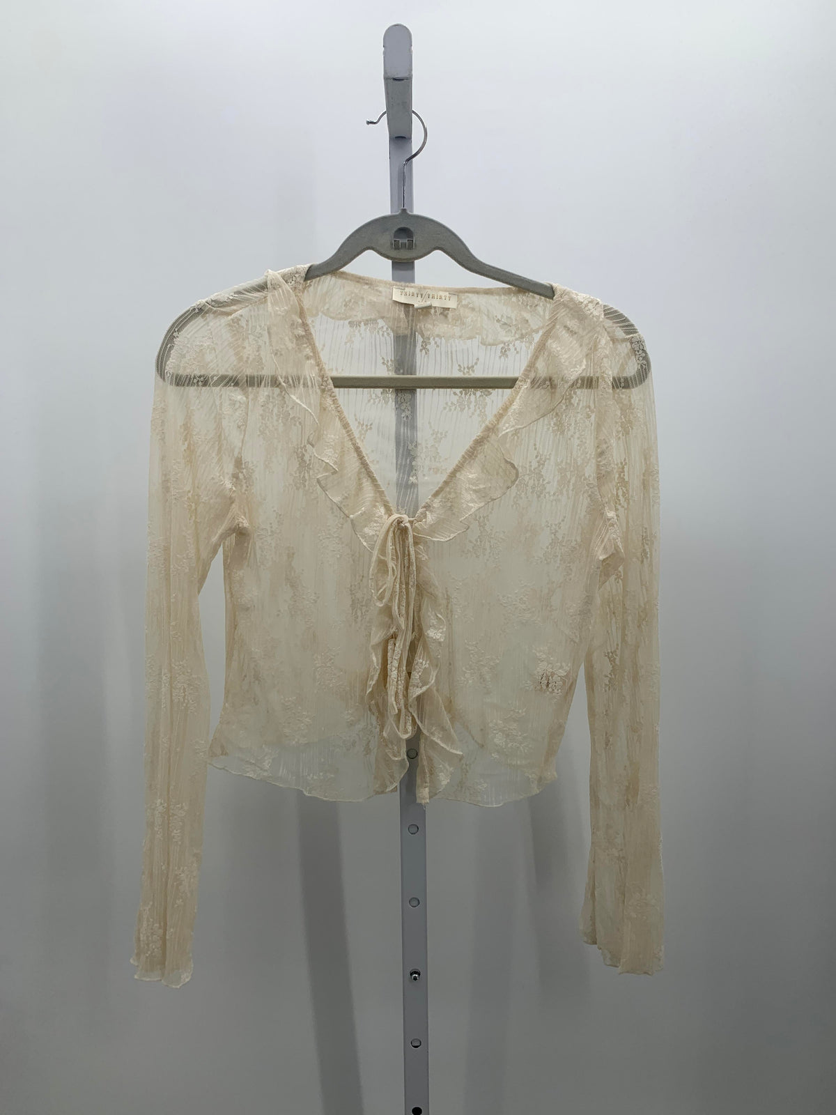 Size Large Juniors Long Sleeve Shirt