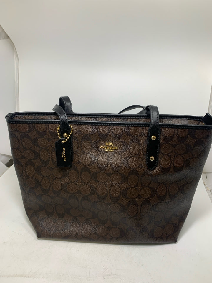 Coach F58292 Signature City Zip Tote Bag- New With Tags