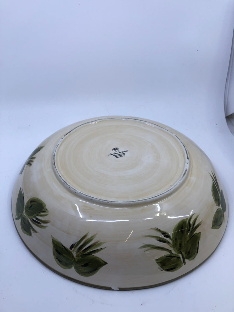 LARGE SUNFLOWER SERVING BOWL.