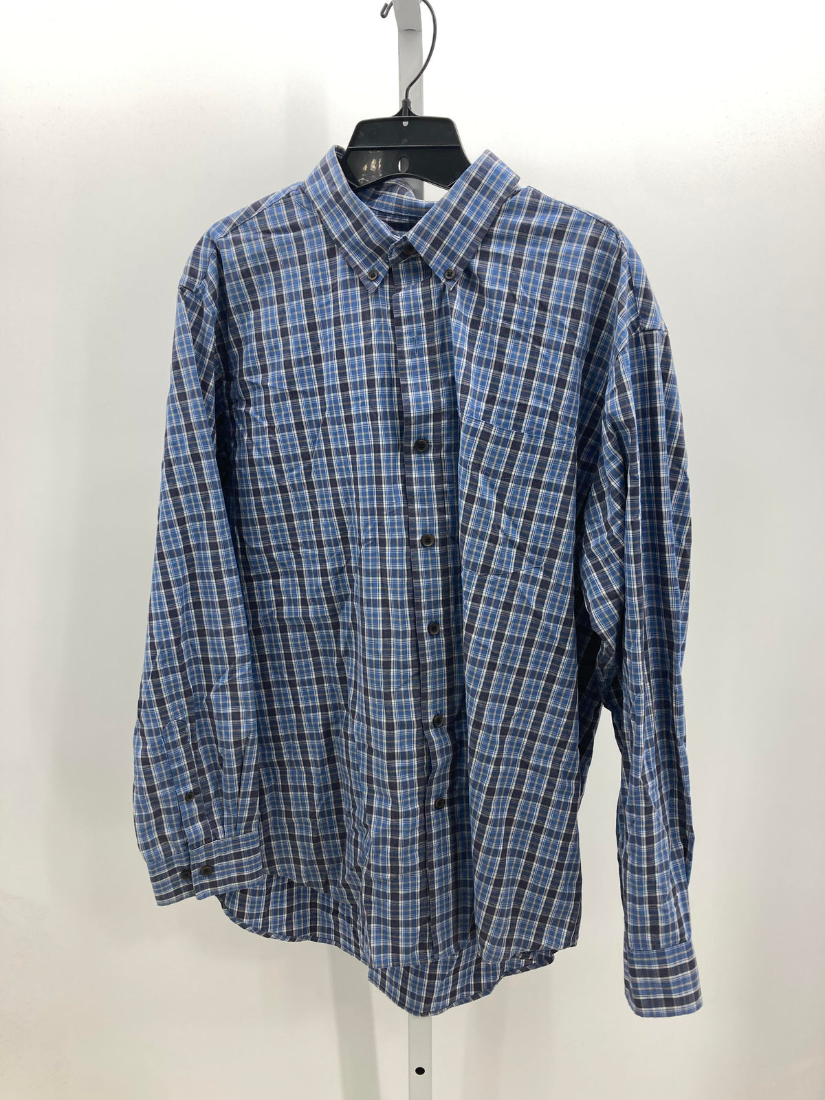 PLAID BTN DOWN