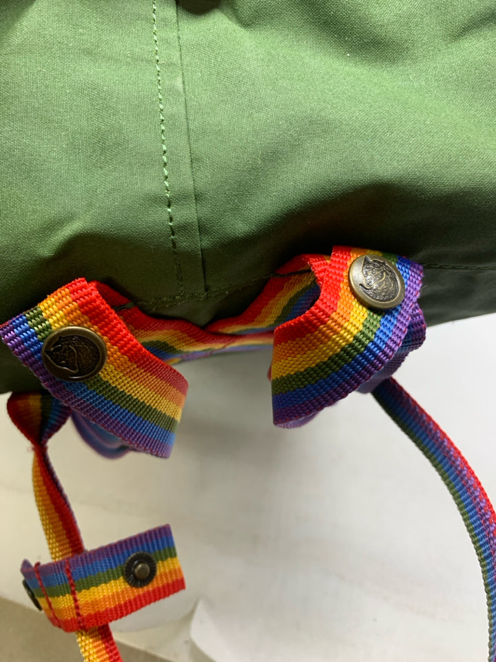 Fjallraven Kanken Rainbow Strap Mini Backpack- With Tags