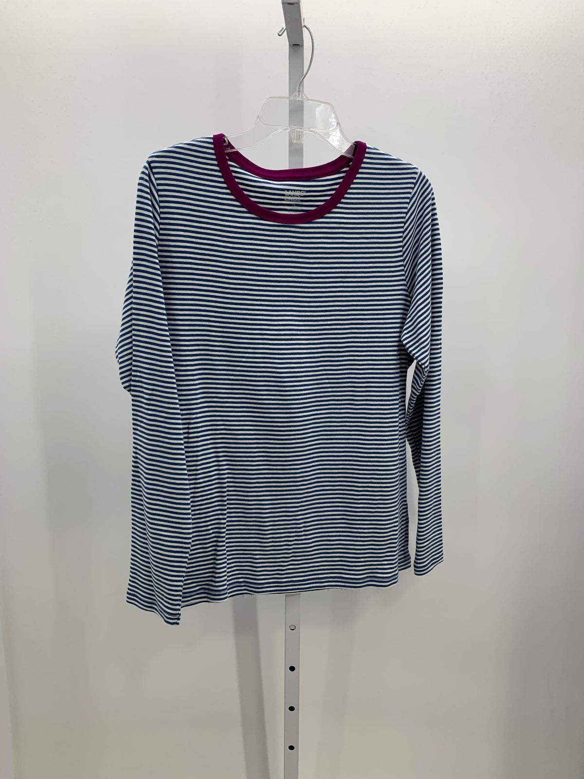 Lands End Size Large Misses Long Sleeve Shirt