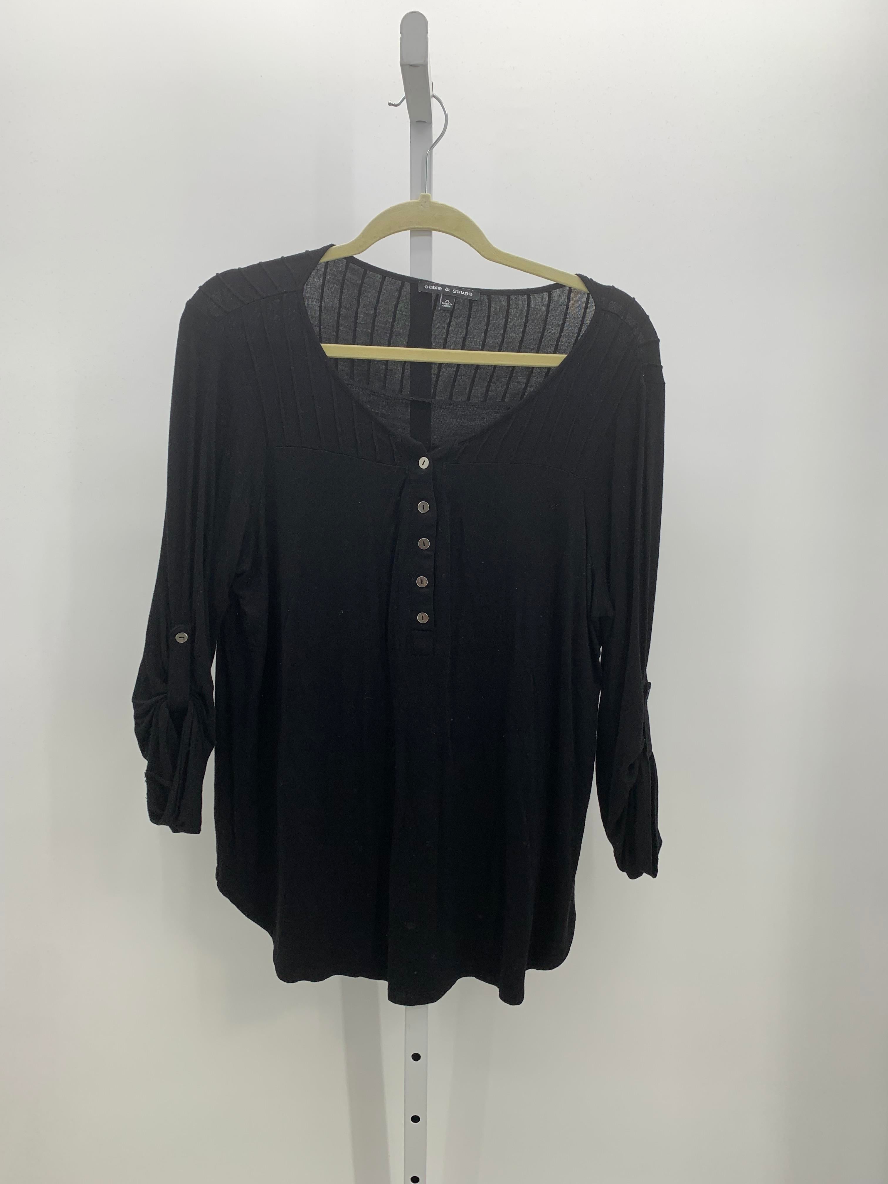 Cable & Gauge Size Extra Large Misses 3/4 Sleeve Shirt