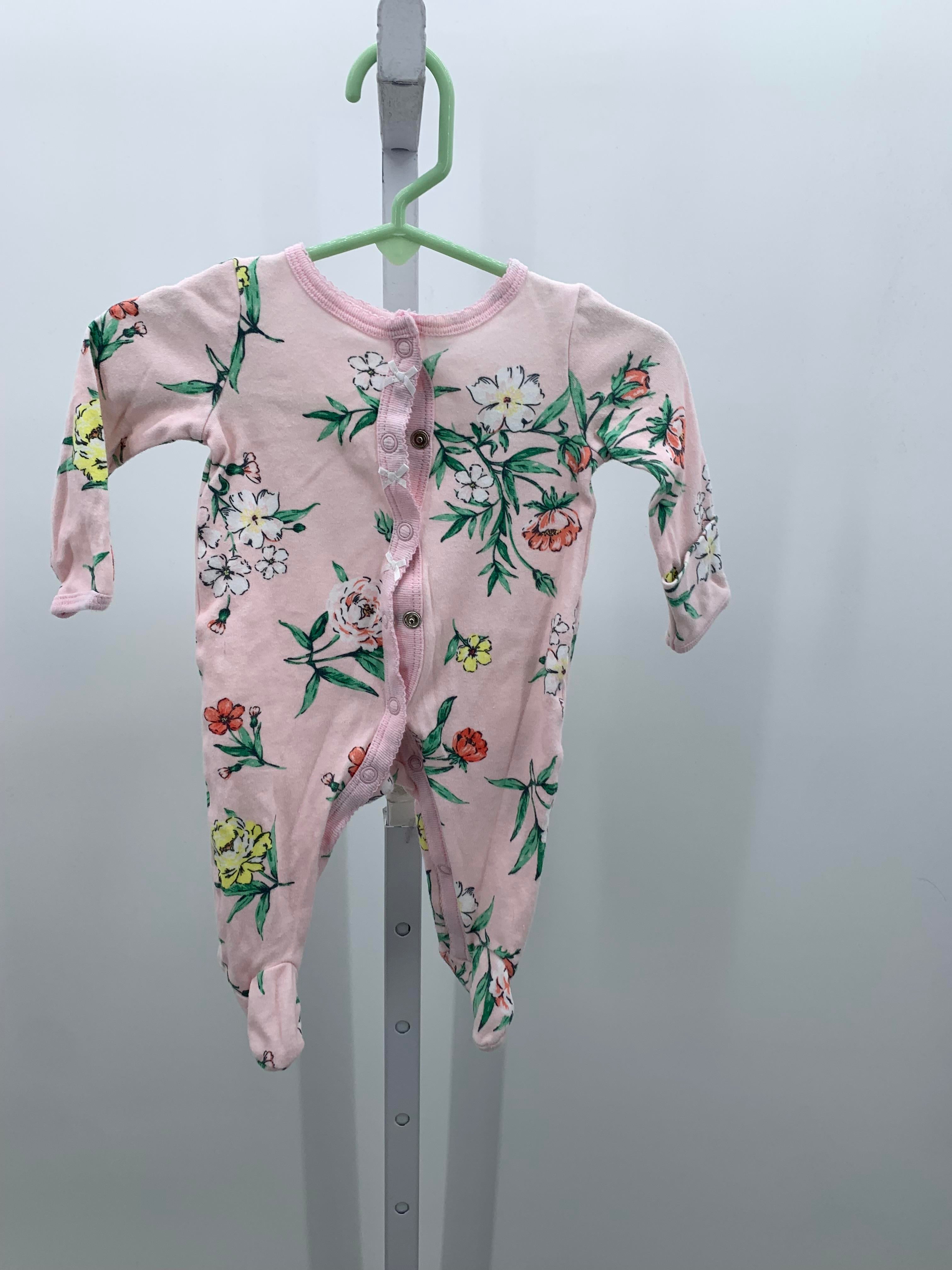 Carters Size Newborn Girls Long Slv. Romper