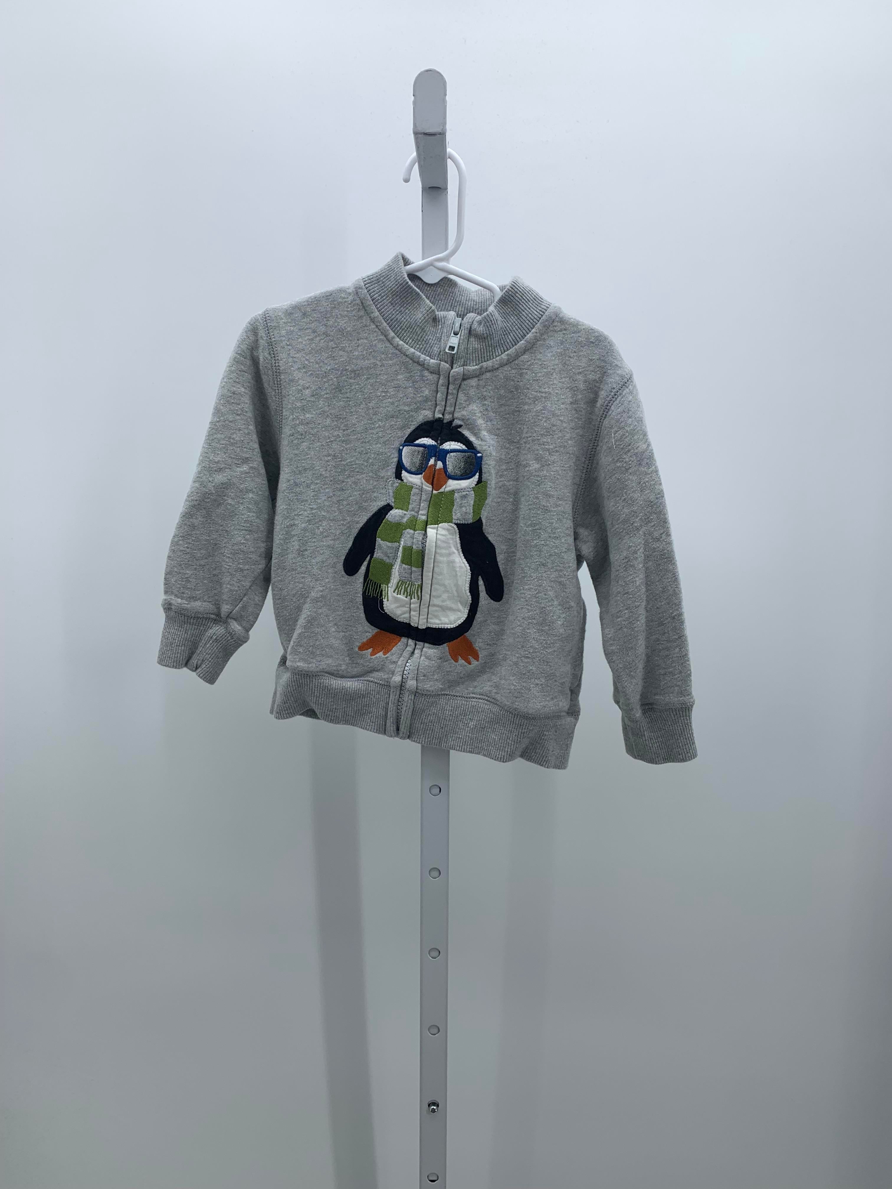 PENGUIN ZIP UP KNIT