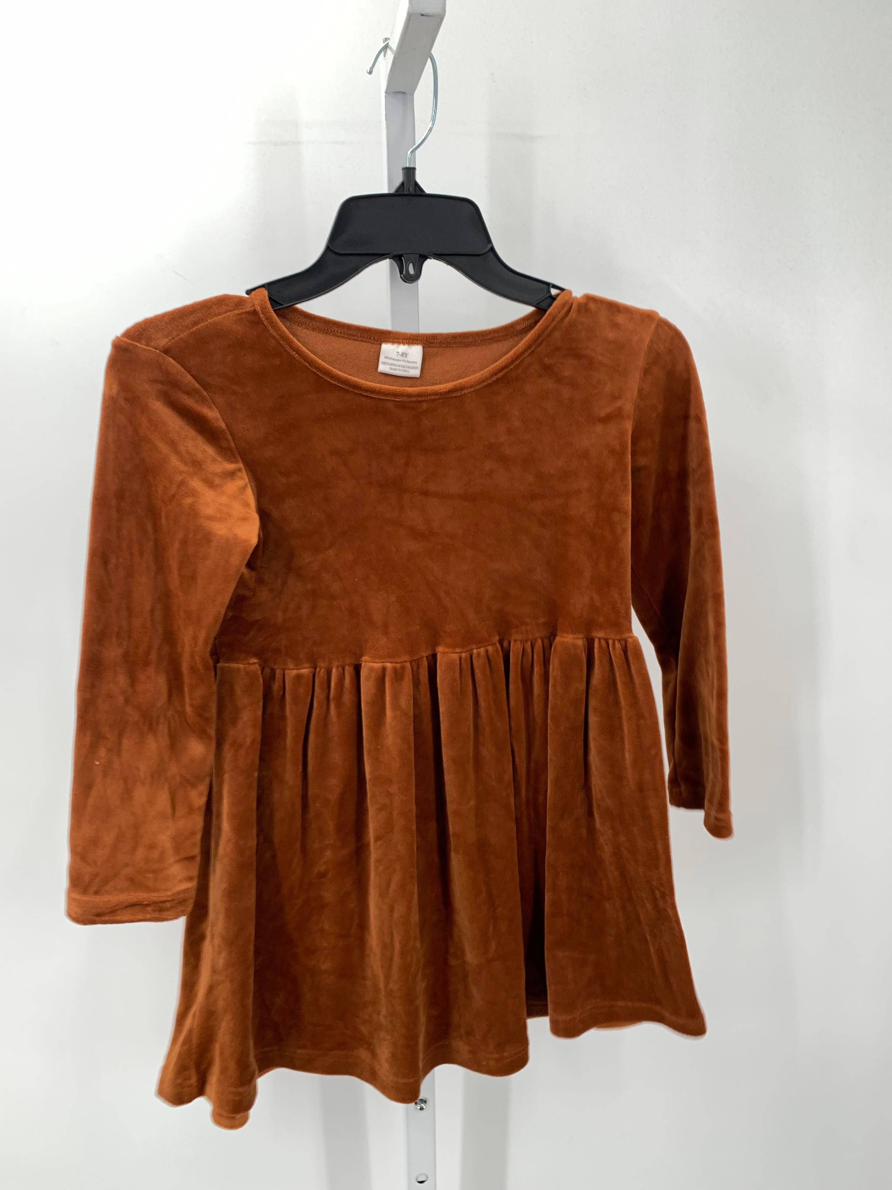 Size 7-8 Girls Long Sleeve Dress