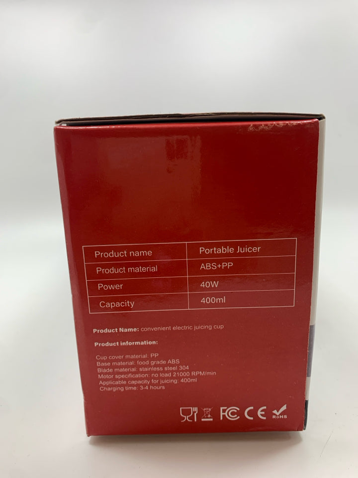 NIB PORTABLE JUICER.