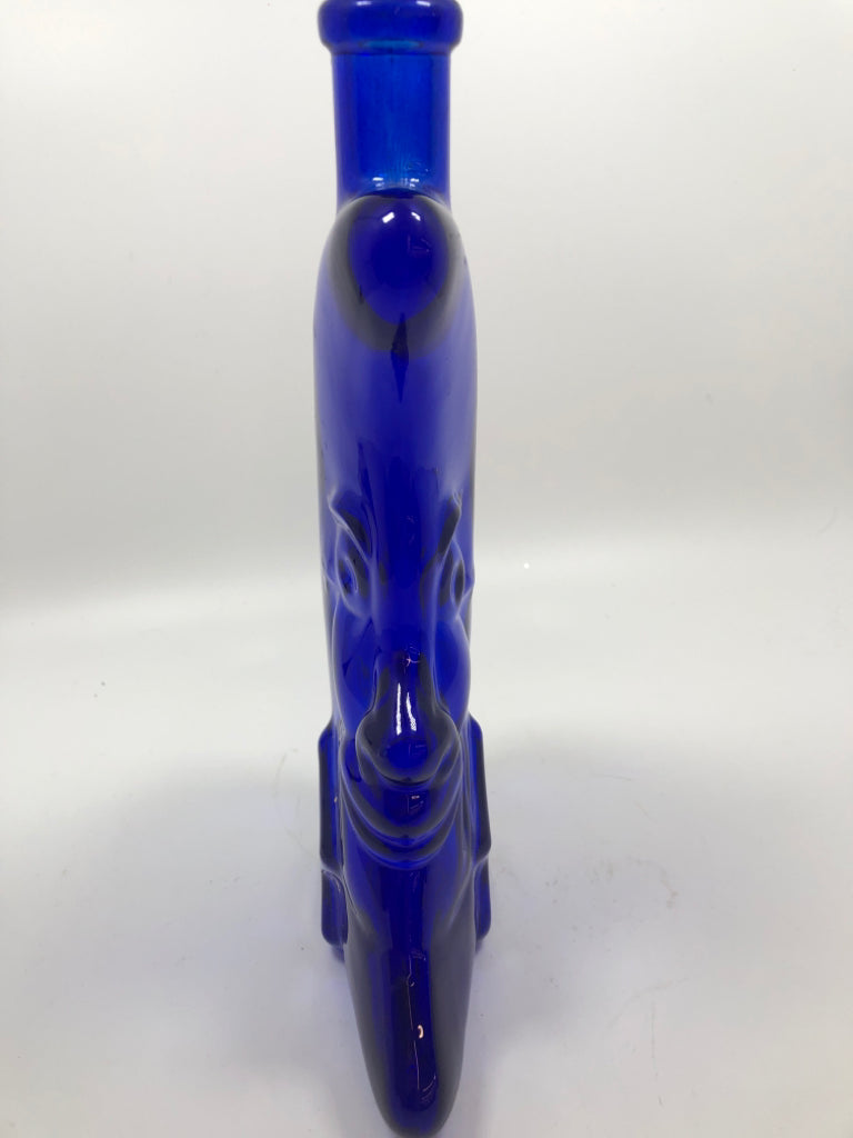 BLUE MOON GLASS BOTTLE.