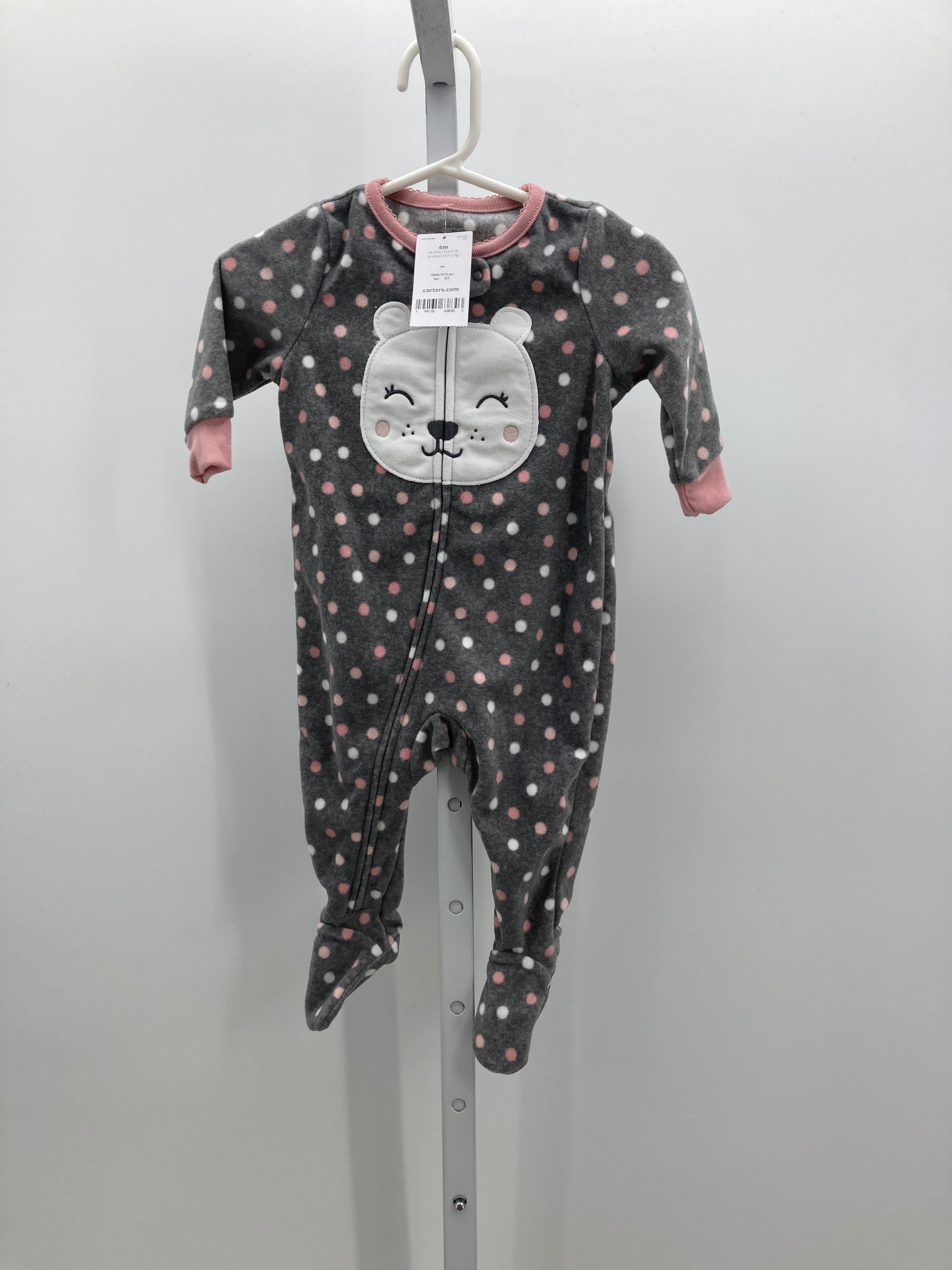 Carters Size 6 Months Girls Long Slv. Romper