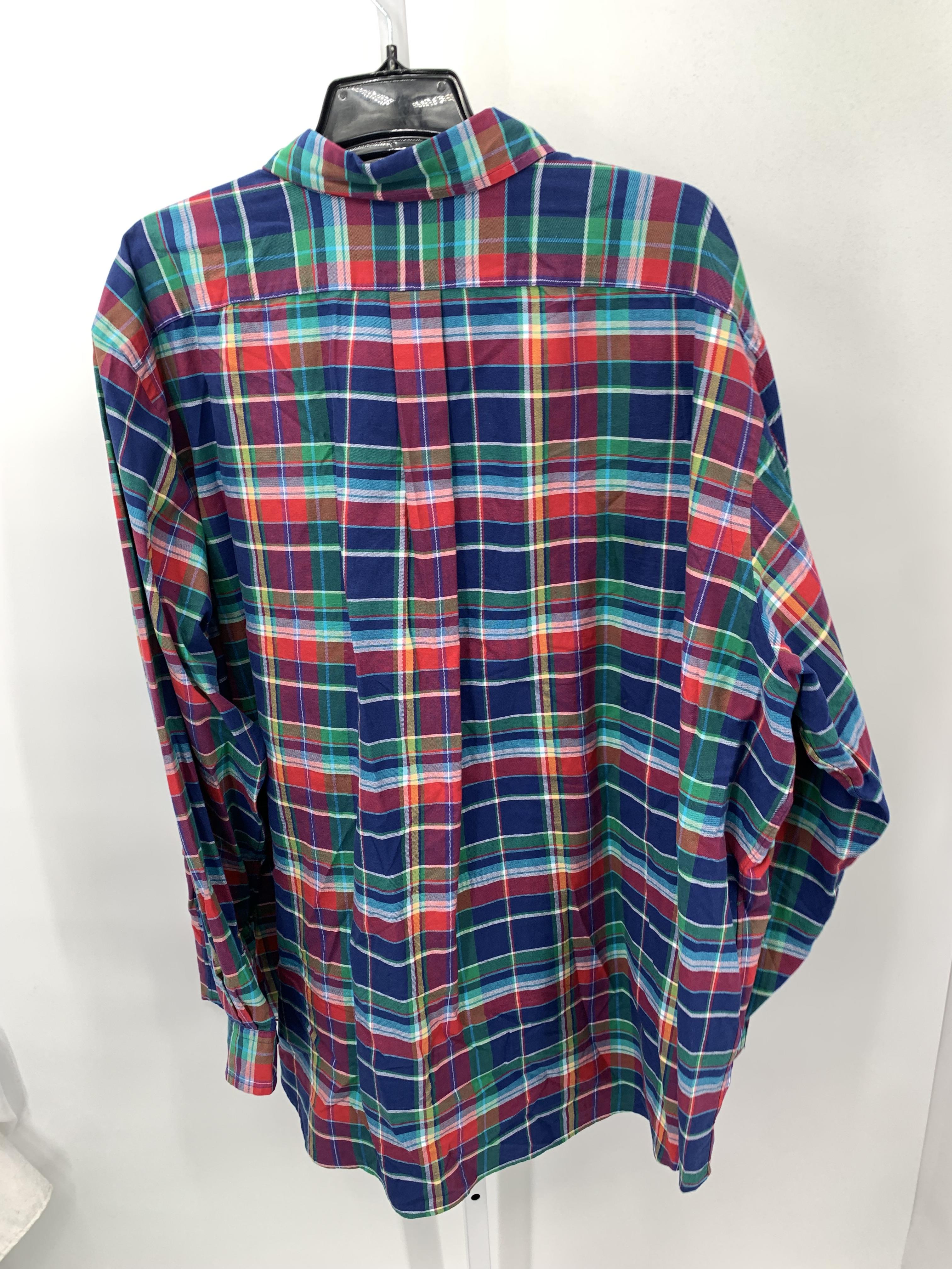 PLAID BTN DOWN