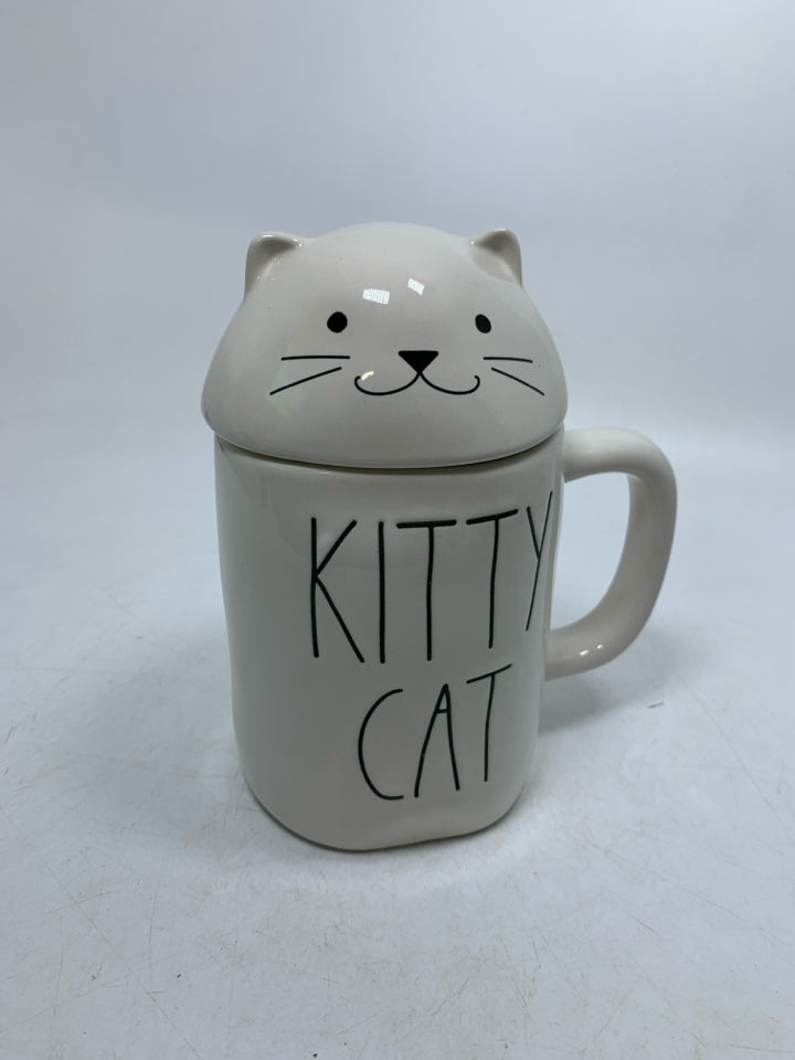 KITTY CAT MUG W/ COVER.