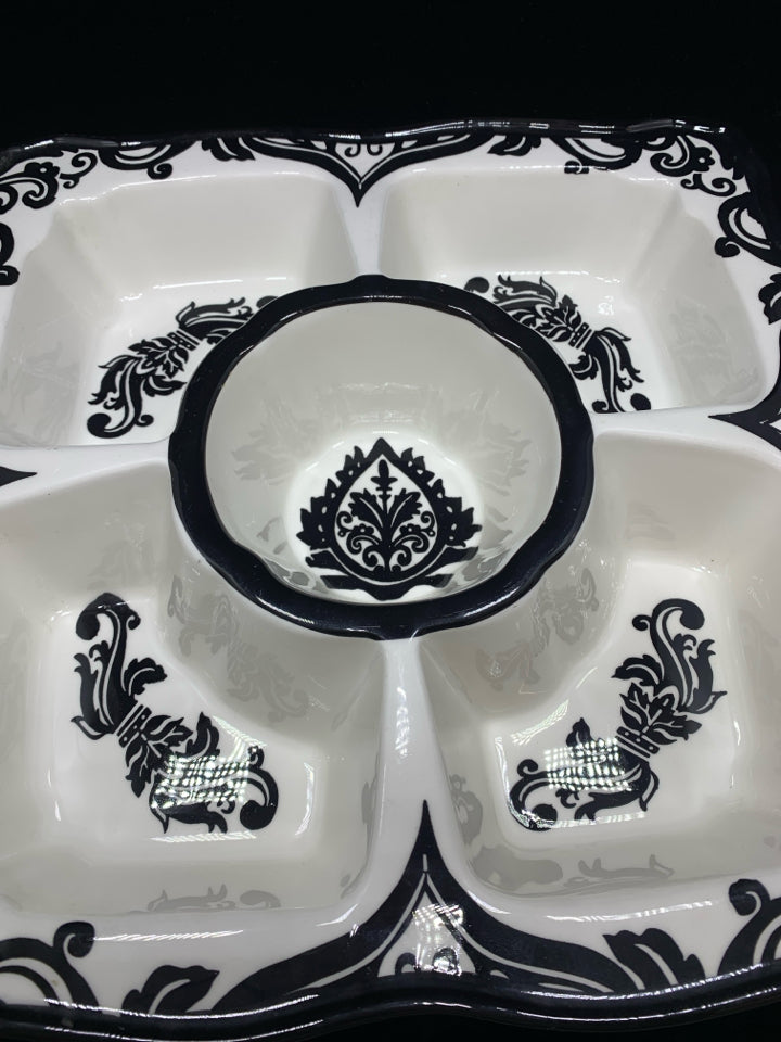 5 SECTION SERVING PLATTER.
