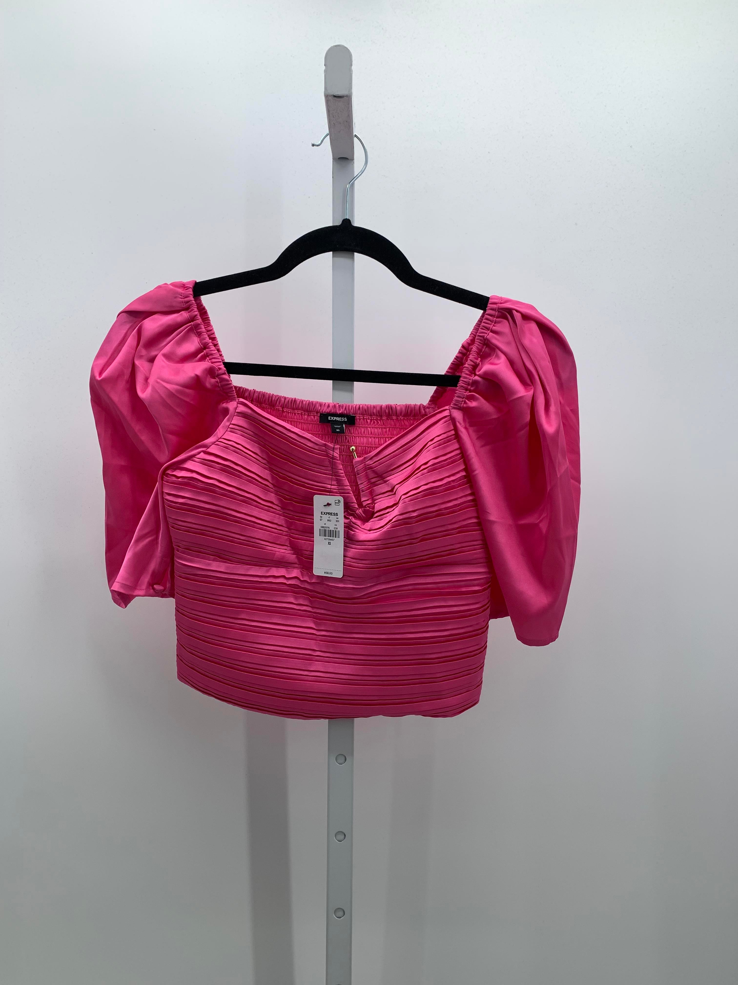 Express Size X Small Misses Short Sleeve Shirt