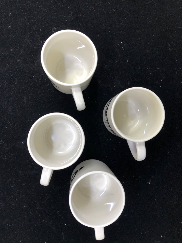 4 CHEERS BOSTON MUGS.