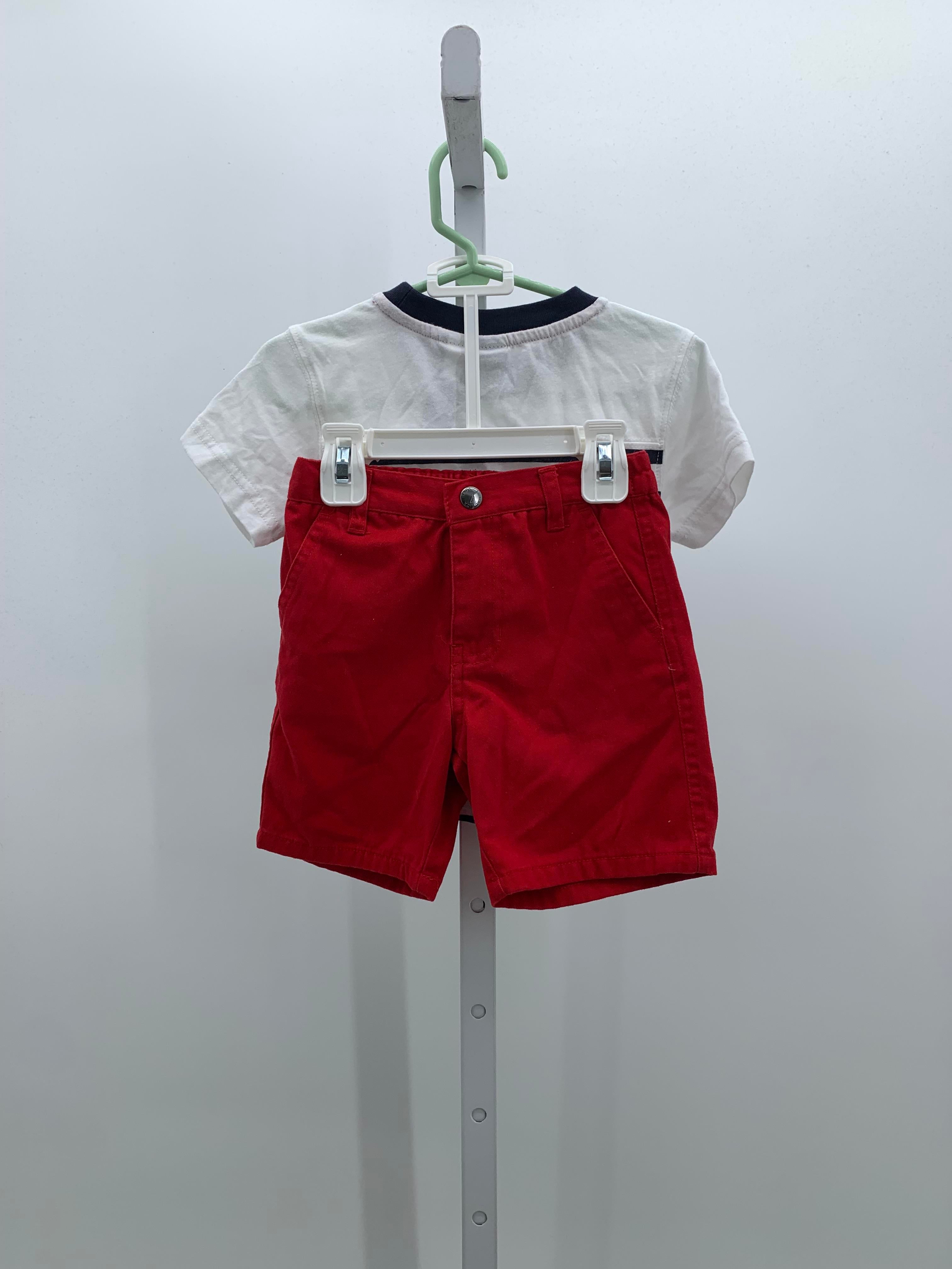 NAVY STRIPES RED SHORTS