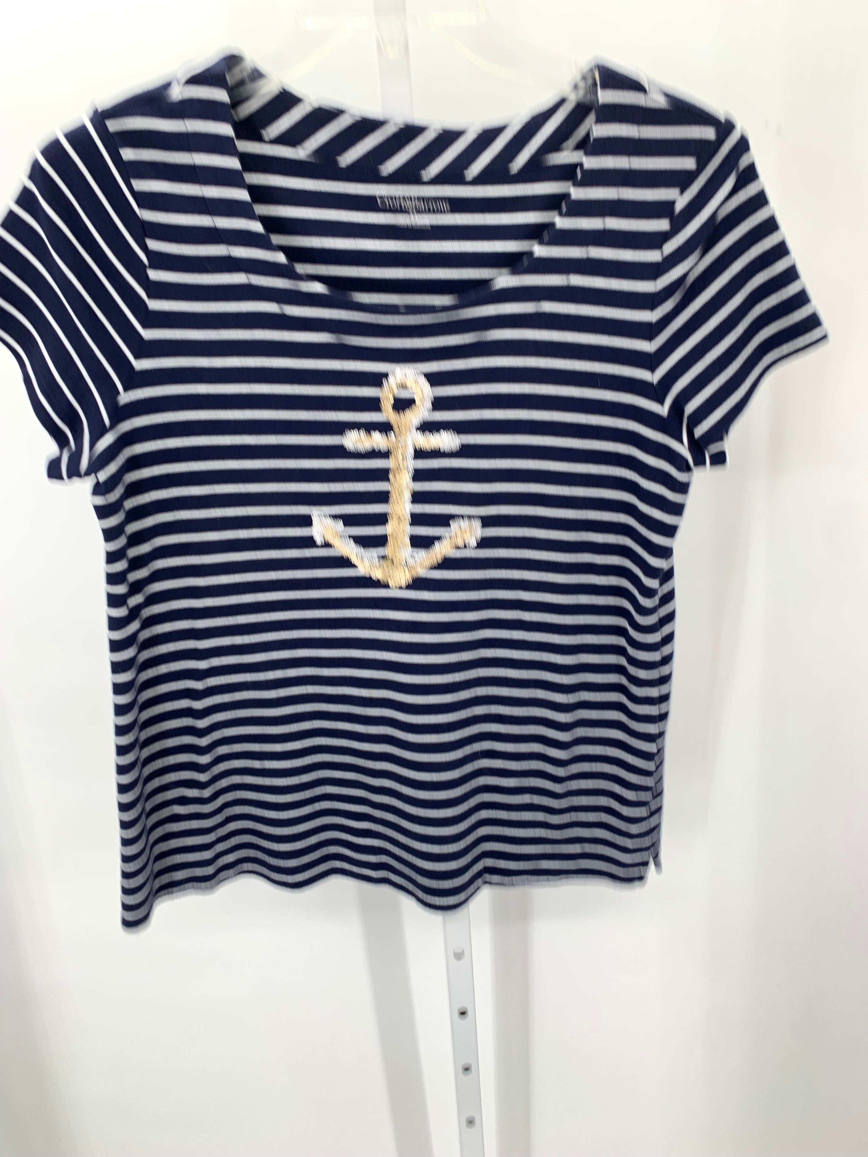 Croft & Barrow Size Medium Misses Short Sleeve Shirt