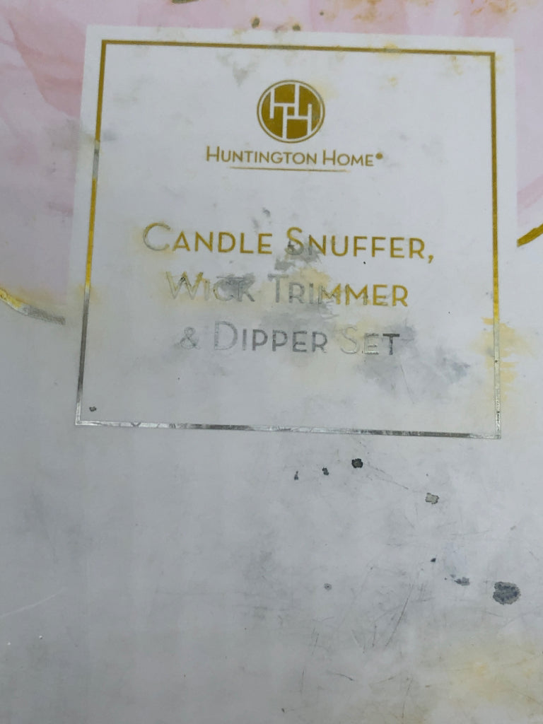 NIB HUNTINGTON HOME CANDLE SNUFFER SET.