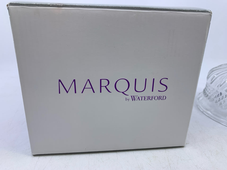 NIB WATERFORD CRYSTAL SORRENTO FOOTED COMPOTE BOWL.