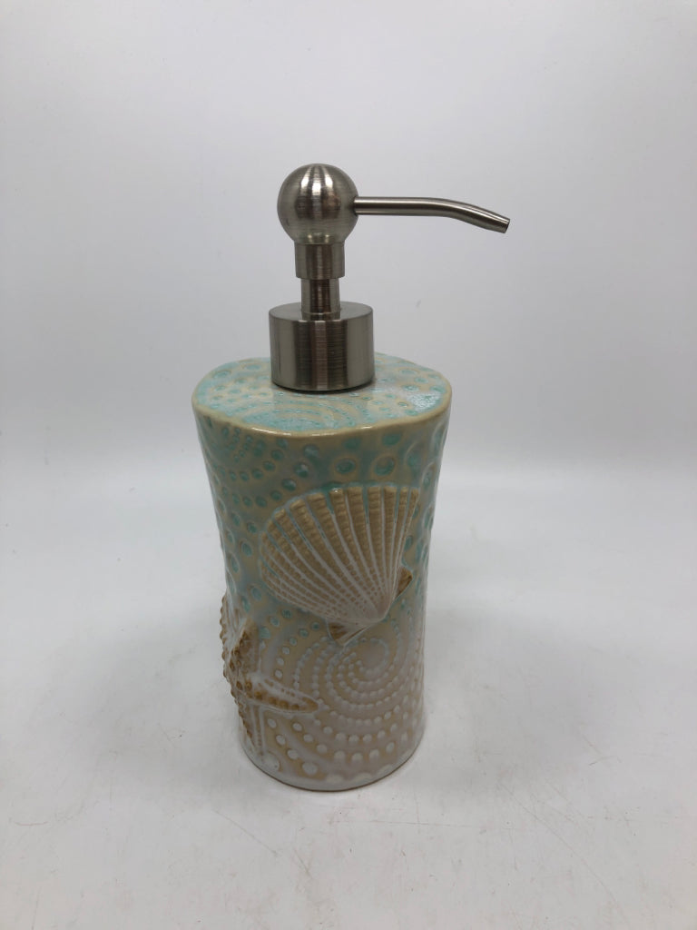 BEACH THEMED SOAP DISPENSER.
