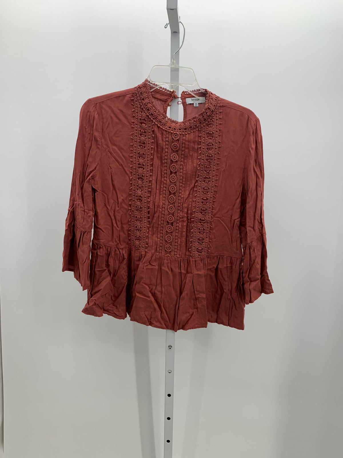Kensie Size Small Misses 3/4 Sleeve Shirt