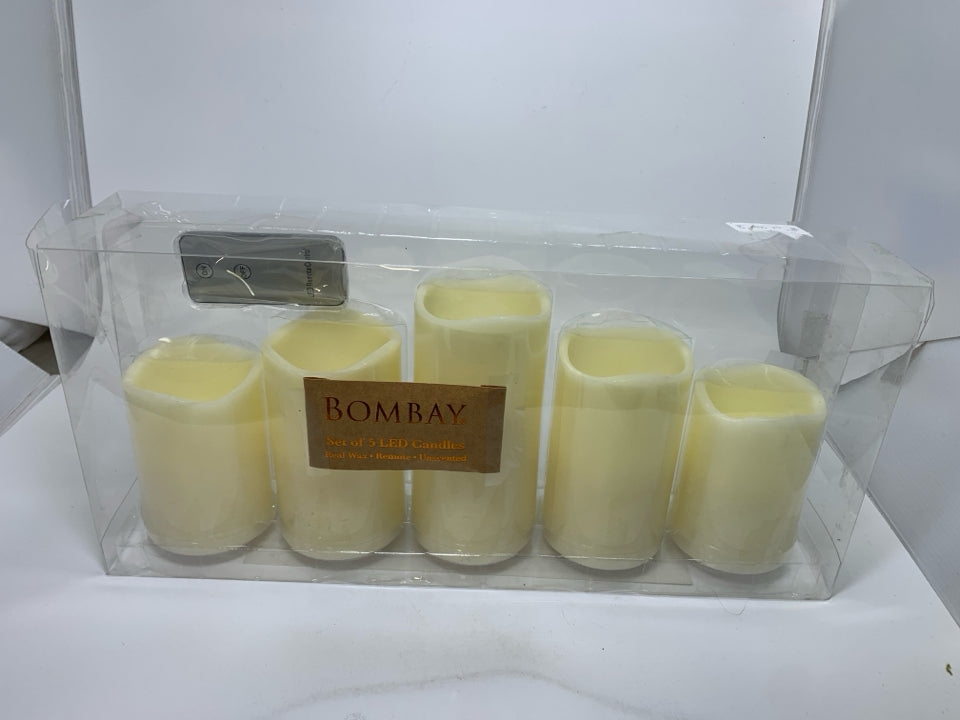 NIP 5 LED CANDLES.