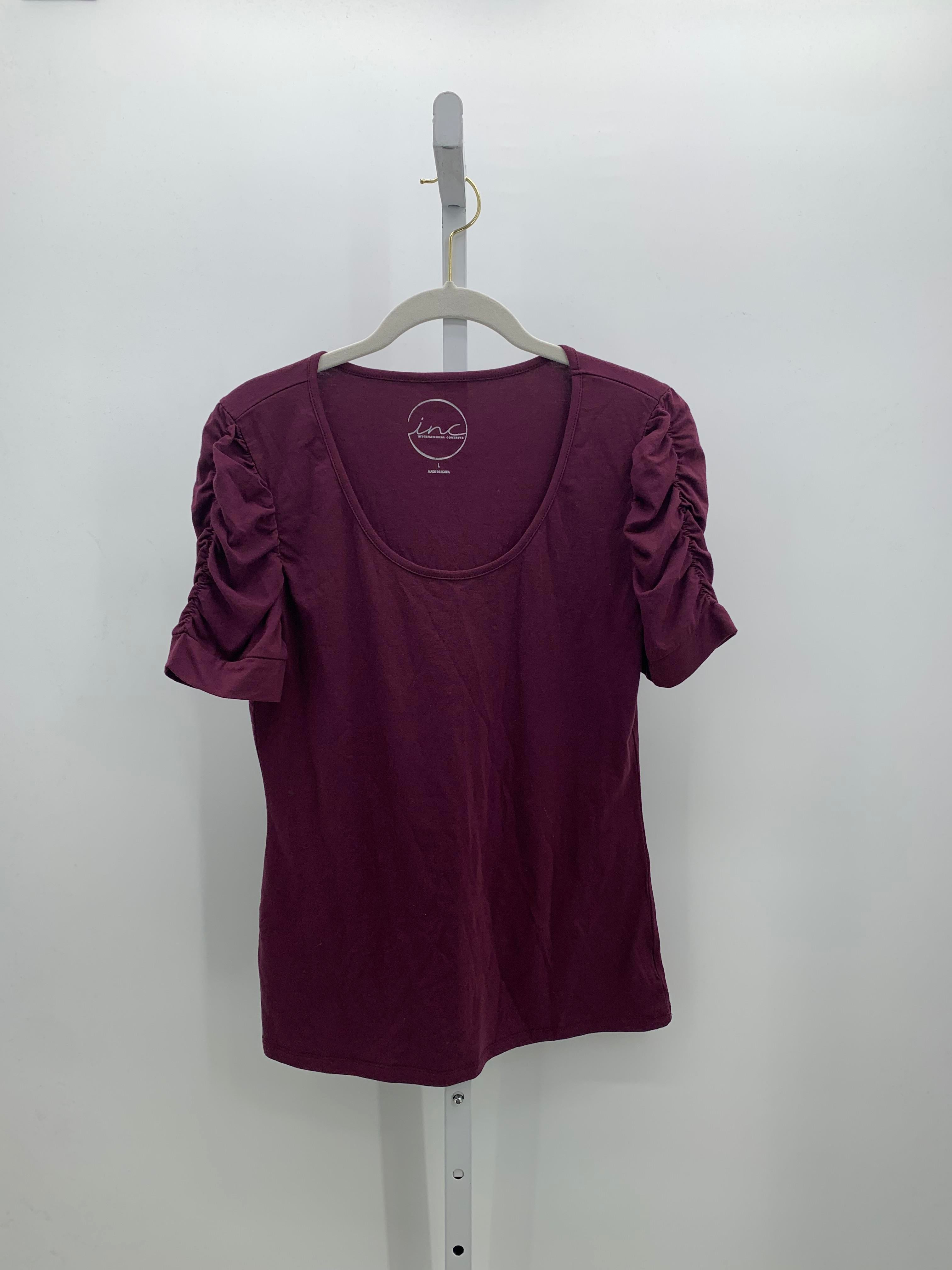 INC Size Large Misses Short Sleeve Shirt