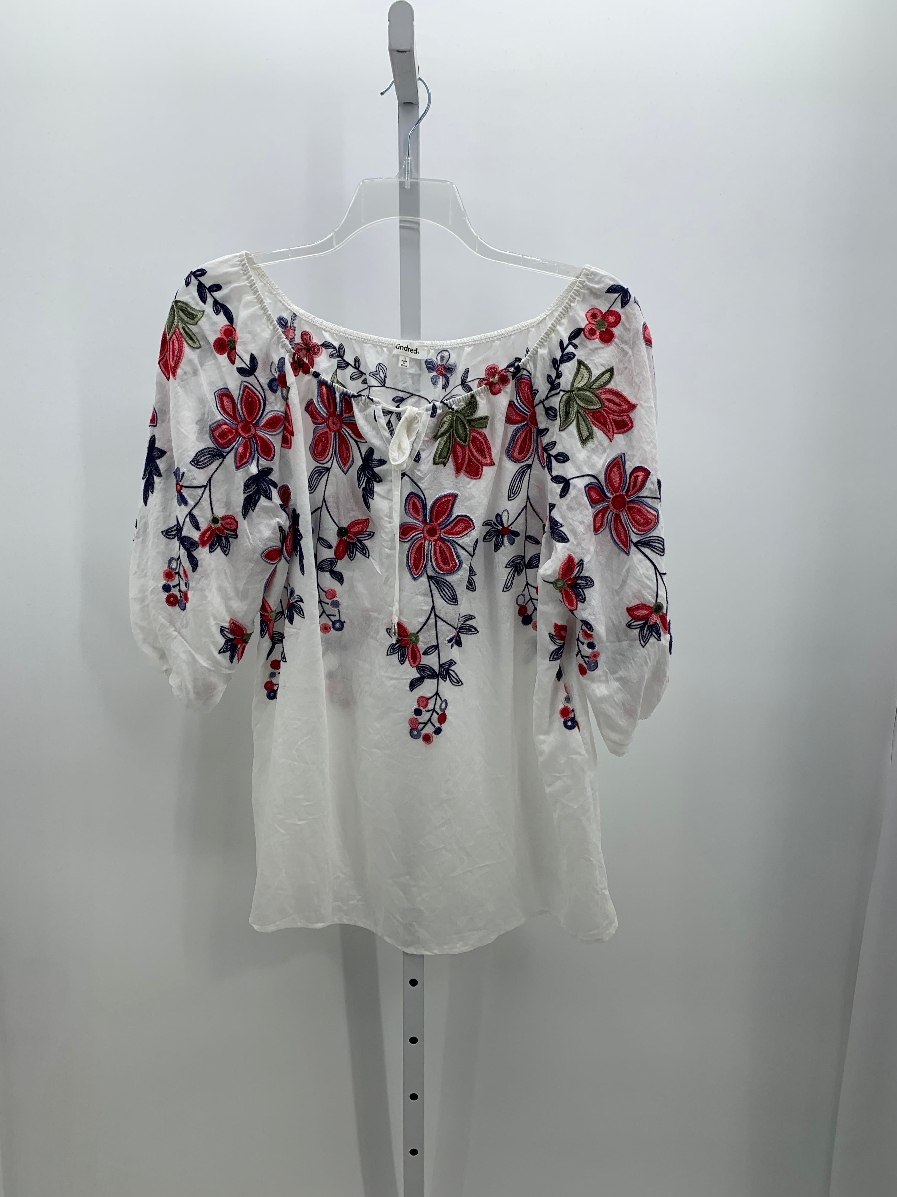 Size 1X Womens 3/4 Sleeve Shirt