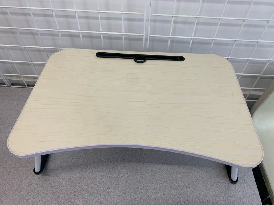 FOLDING LIGHT-WOOD LAP-DESK.