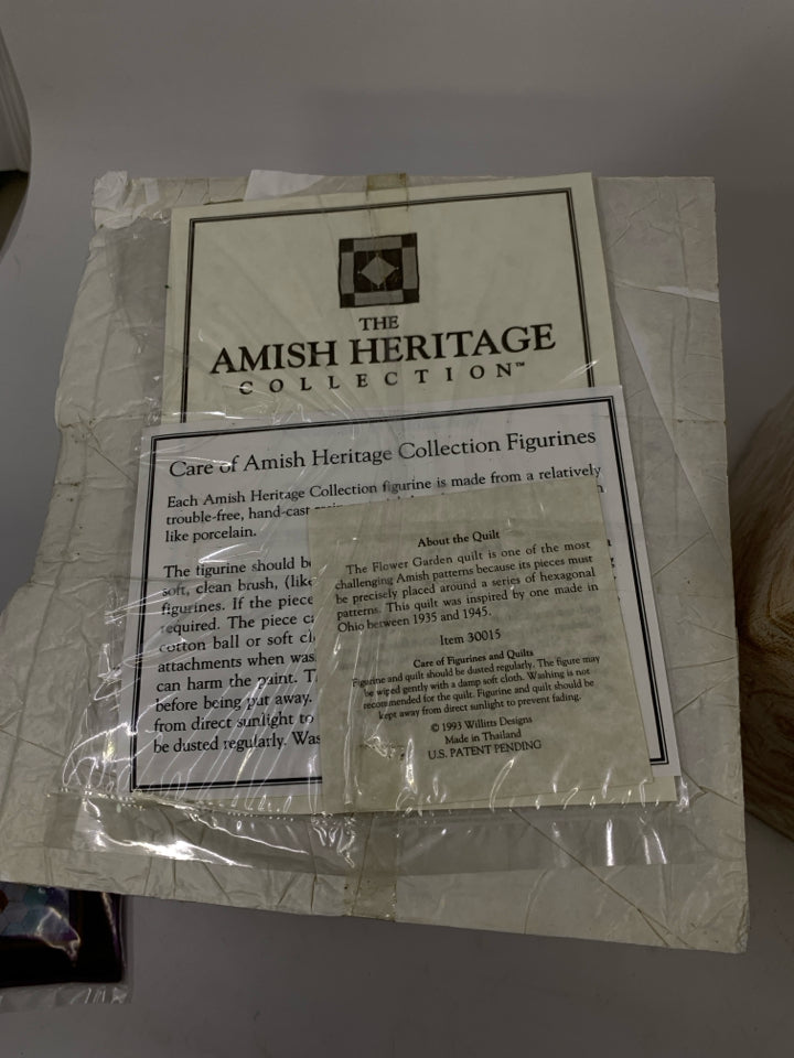 WOMAN IN GARDEN- AMISH HERITAGE COLLECTION.