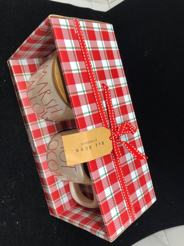 NIB MARSHMALLOW CANISTER/ HOT COCOA MUG SET.
