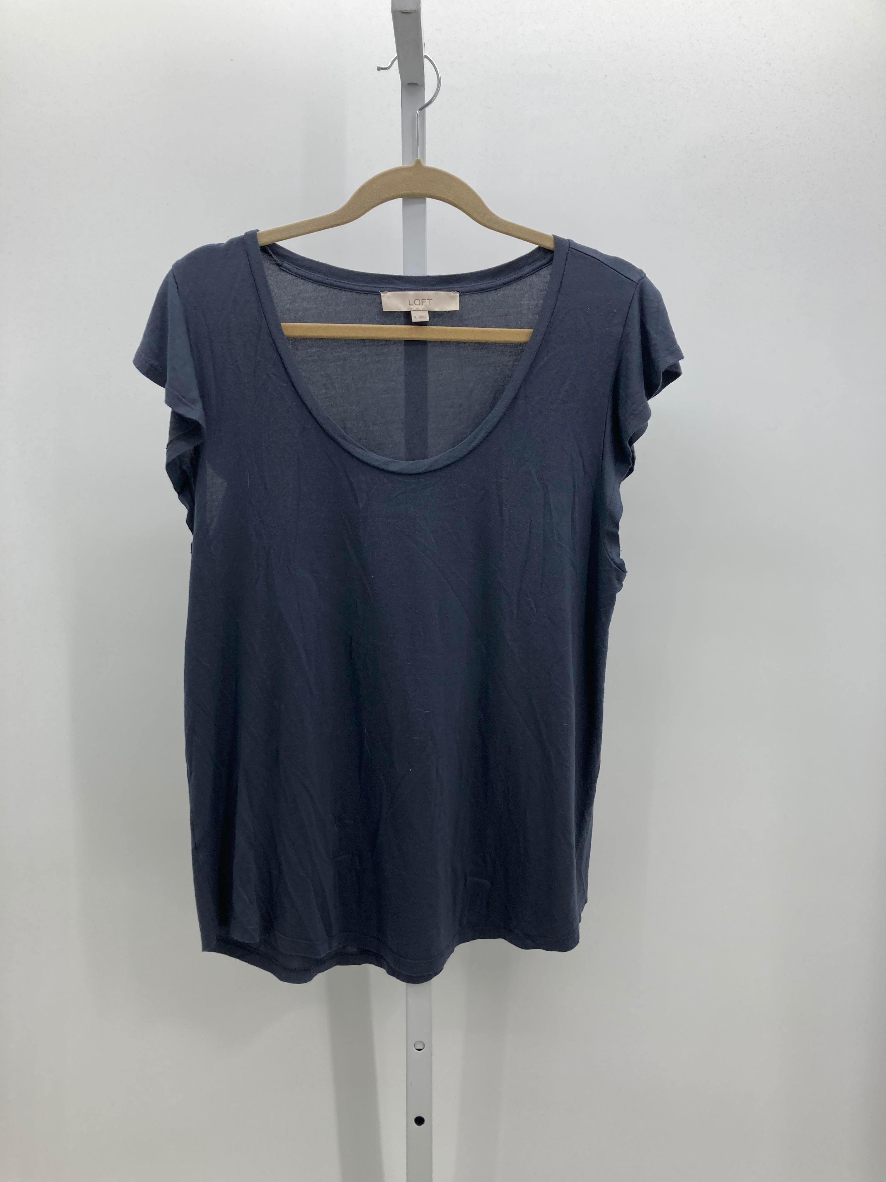 Loft Size Extra Large Misses Short Sleeve Shirt