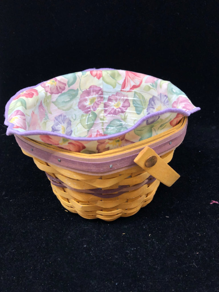 2000 MORNING GLORY BASKET, LINER, TIE ON, PROTECTOR.