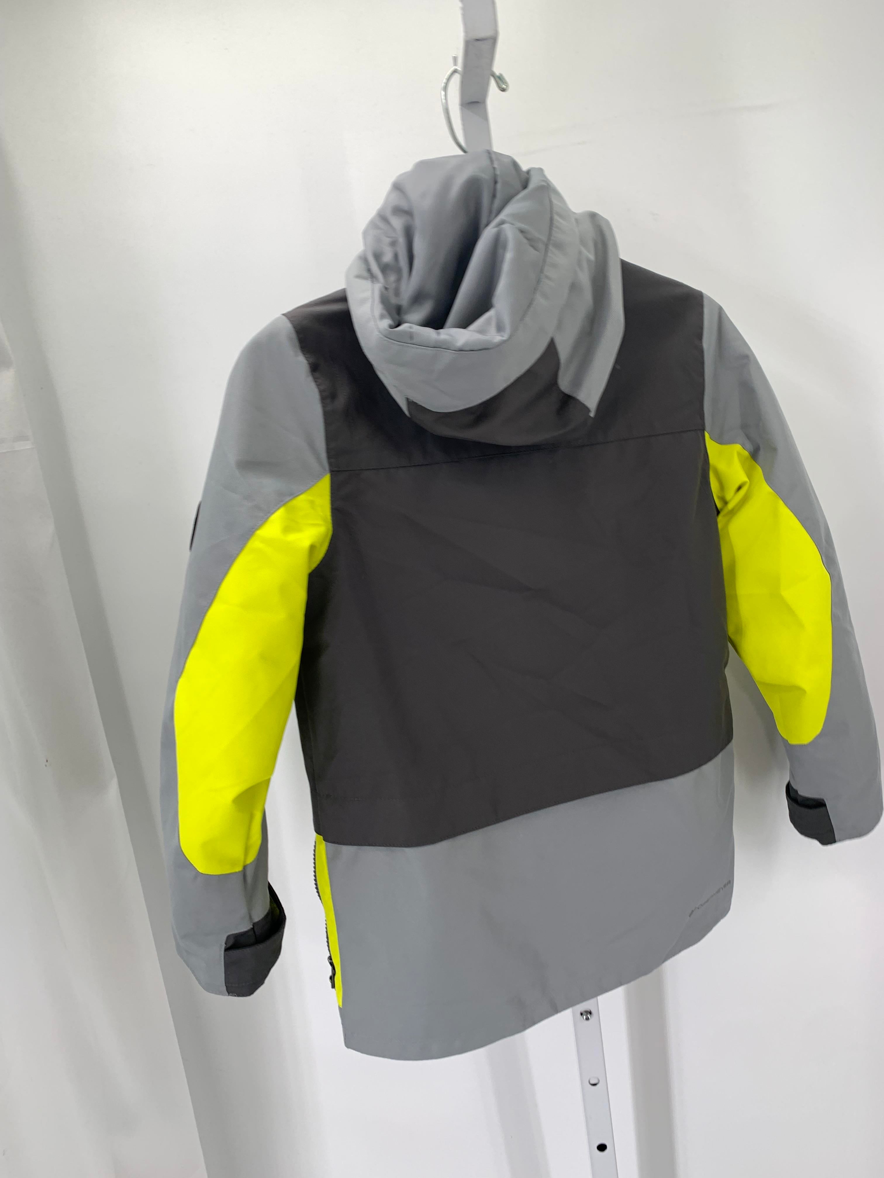 YELLOW HOODED ZIP UP