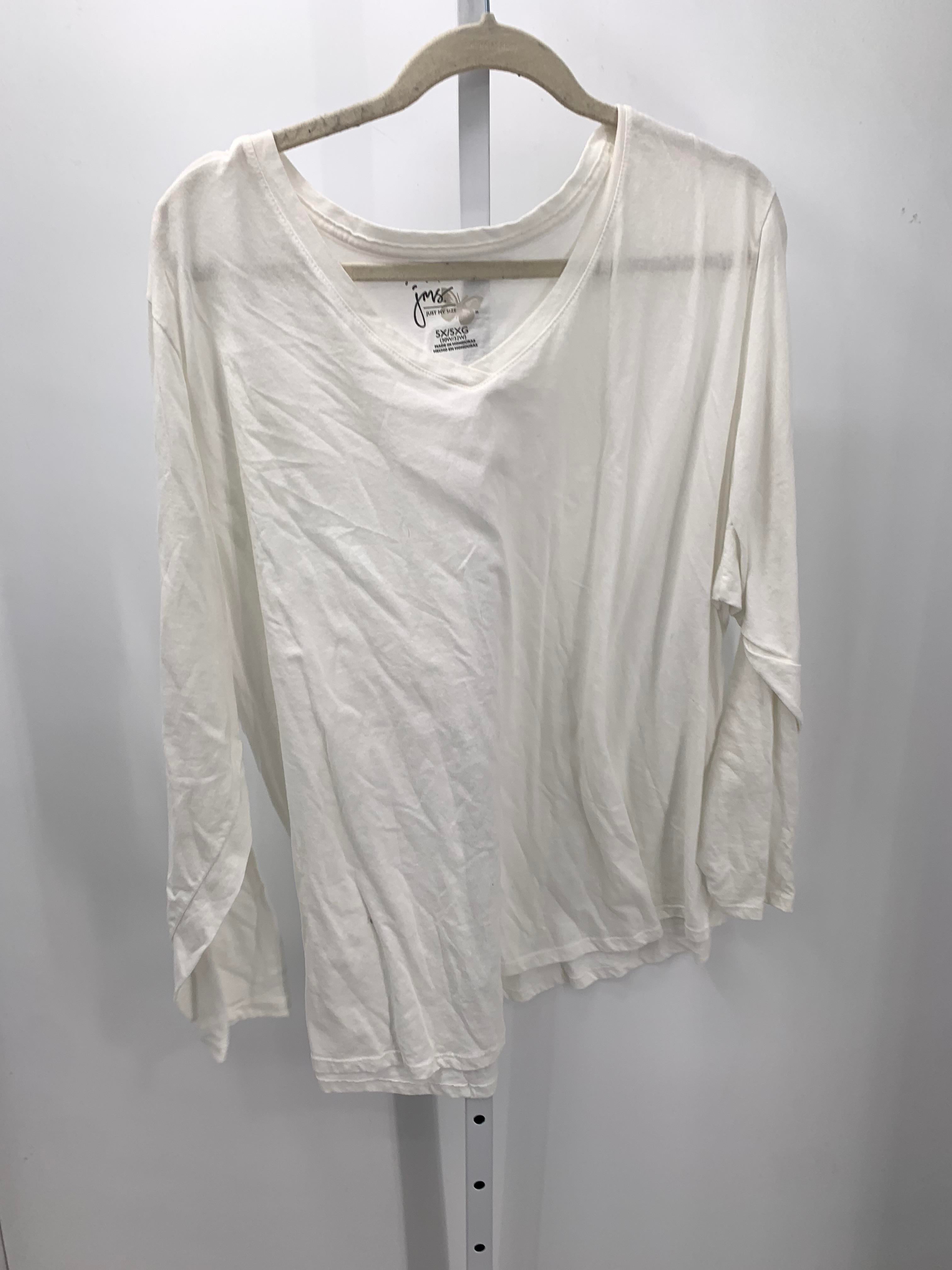 Just My Size Size 5X Womens Long Sleeve Shirt