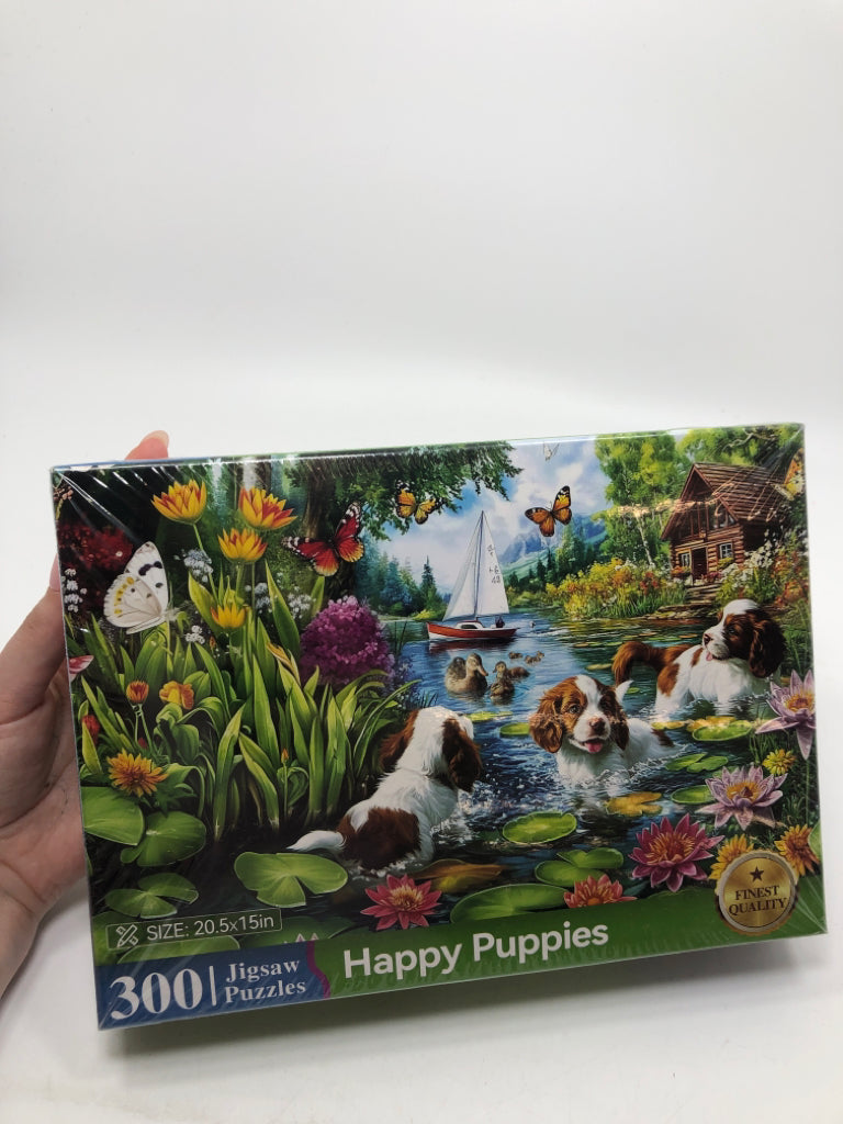 NIB HAPPY PUPPIES JIGSAW PUZZLE.