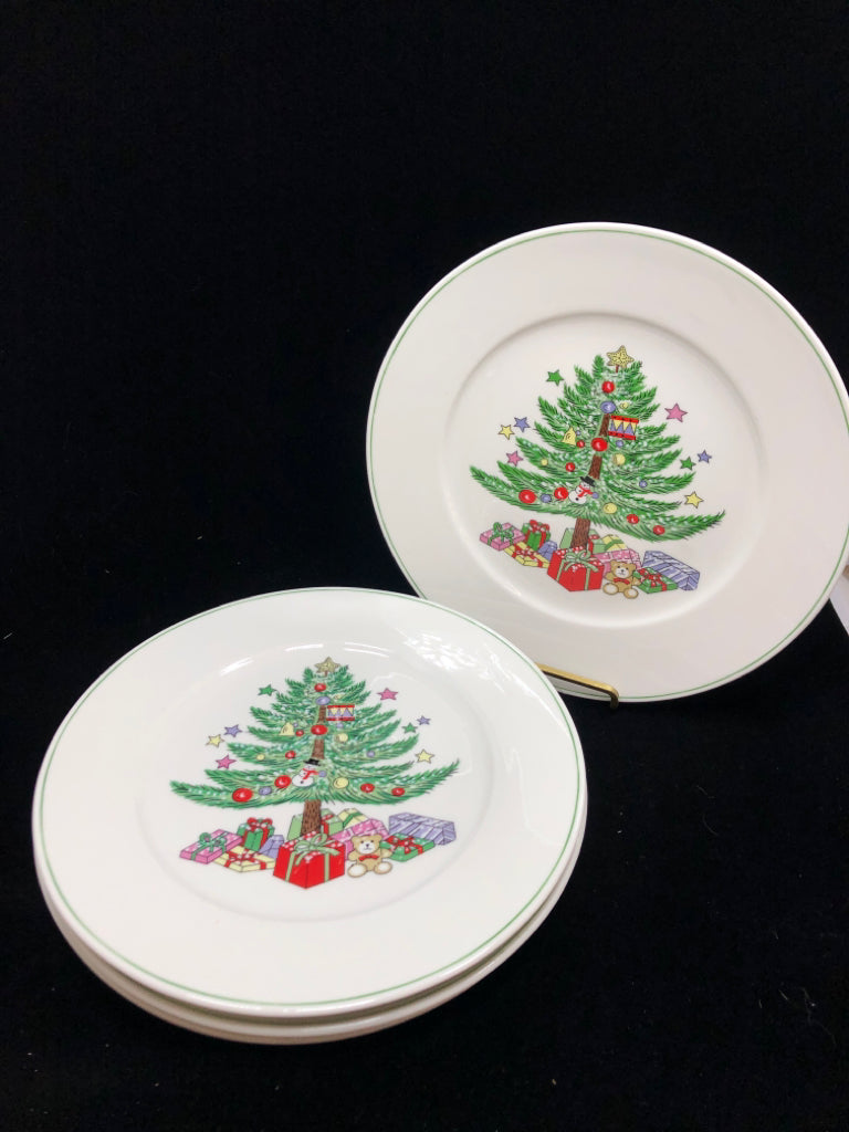 16PC GIBSON XMAS TREE DISH SET SVC FOR 4.